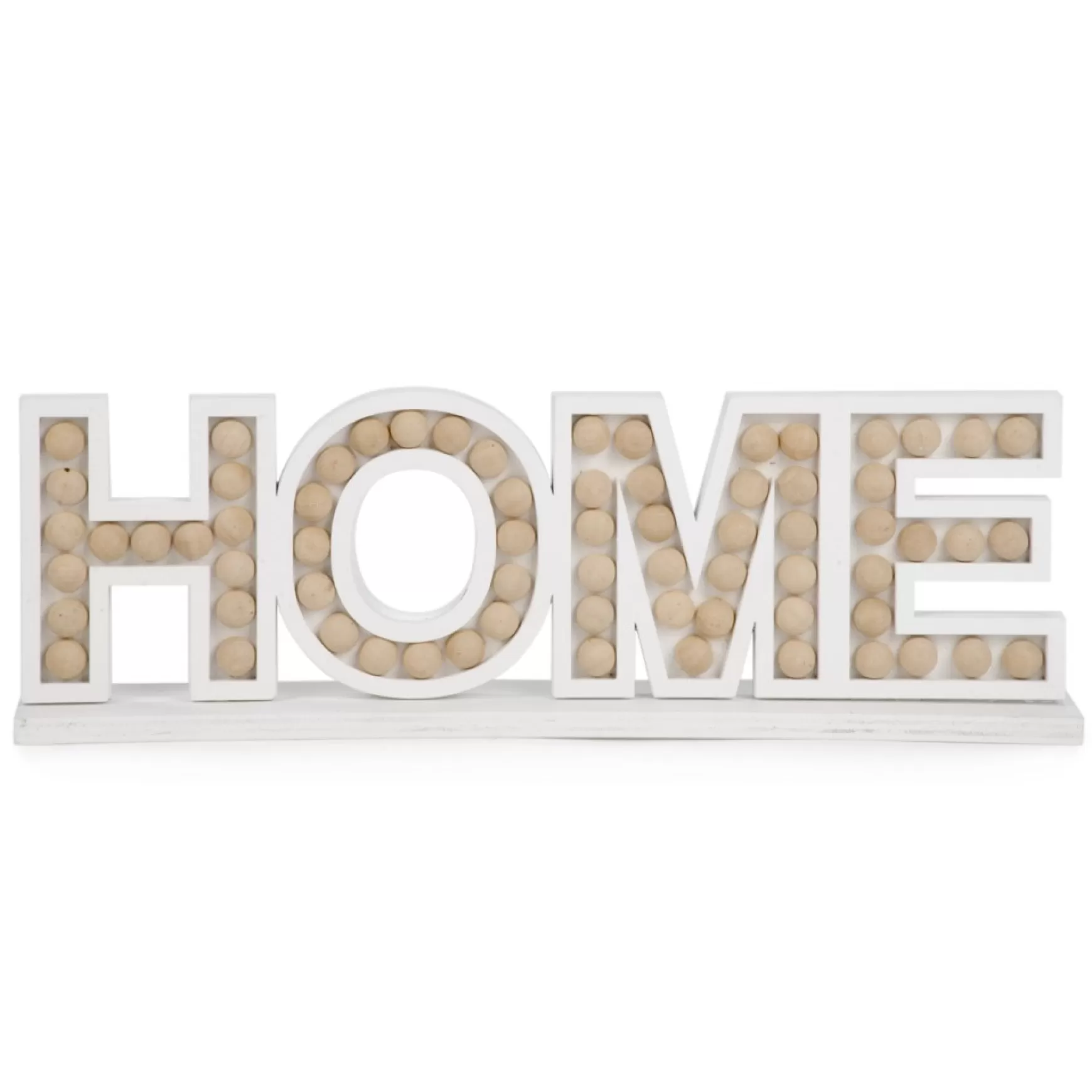 Decorative Objects*Attitudes Import Home White With Beads