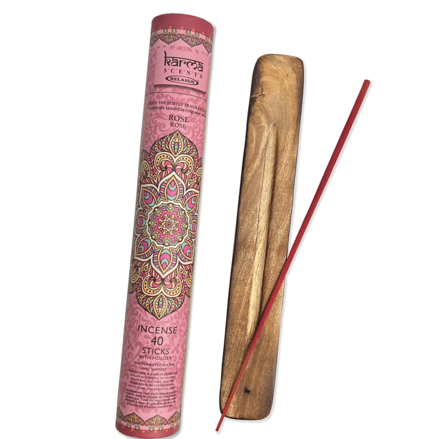Incense*Relaxus Incense & Holder - Rose