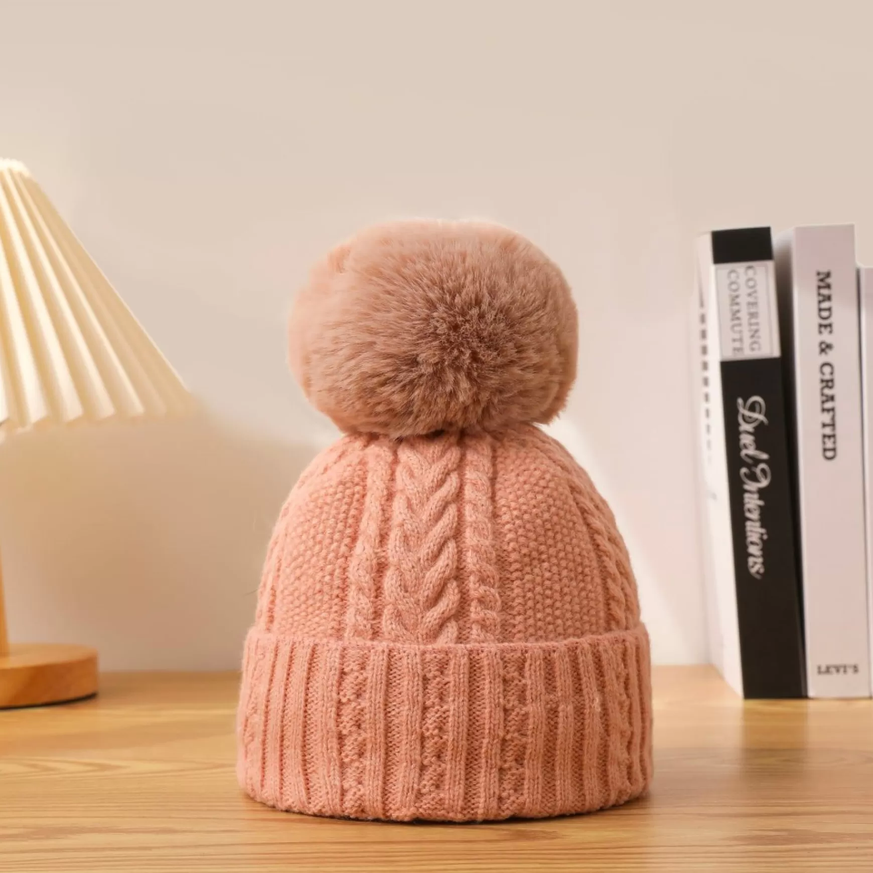 Scarves, Gloves & Hats*Pathz Knit Toque With Pompon - Pink