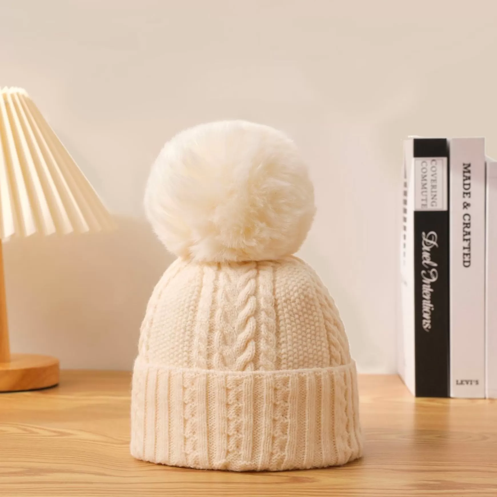 Scarves, Gloves & Hats*Pathz Knit Toque With Pompon - White