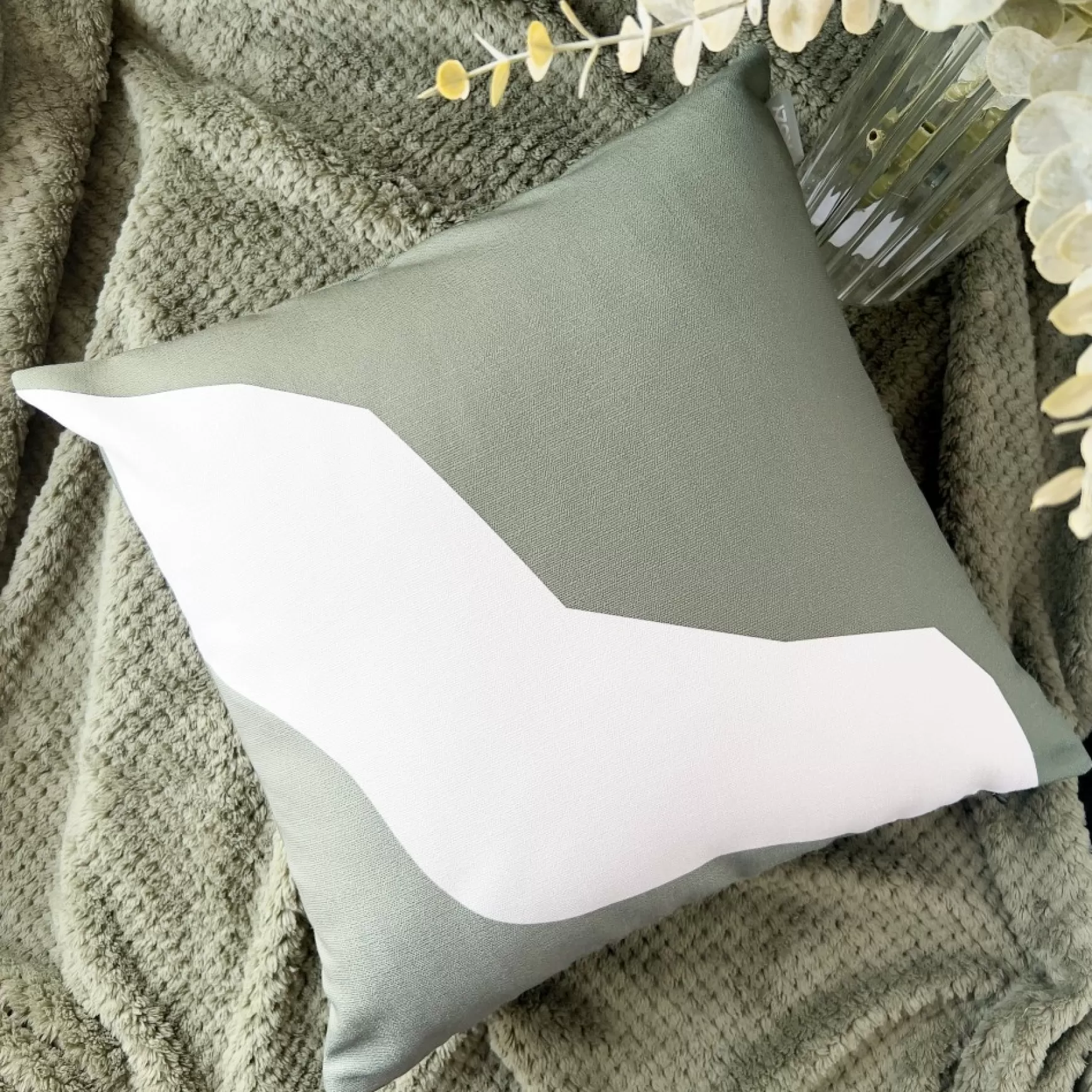 Cushions*Kozy X Patelin Kozy Cushion - Abstract Green