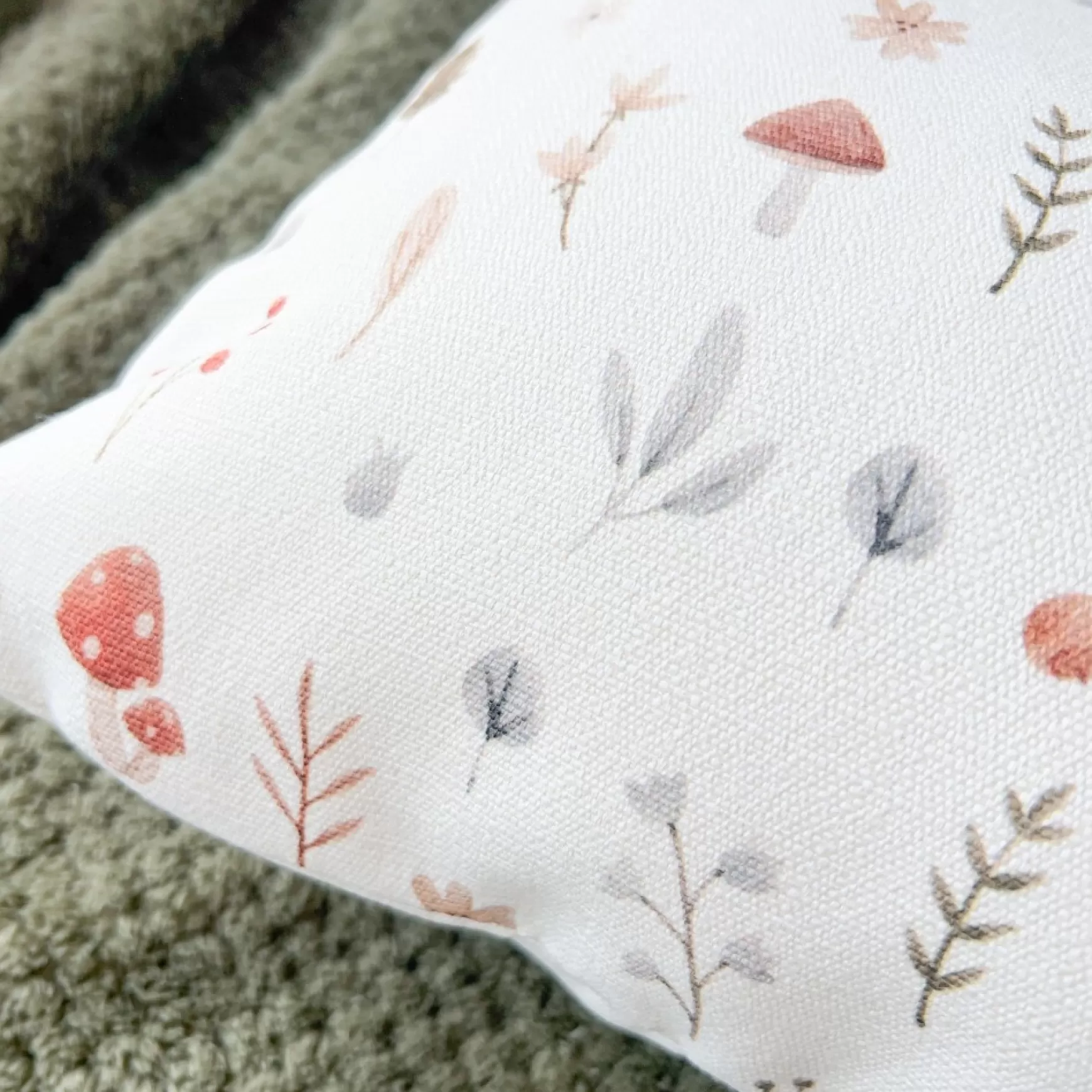 Cushions*Kozy X Patelin Kozy Rectangular Cushion - Mushrooms