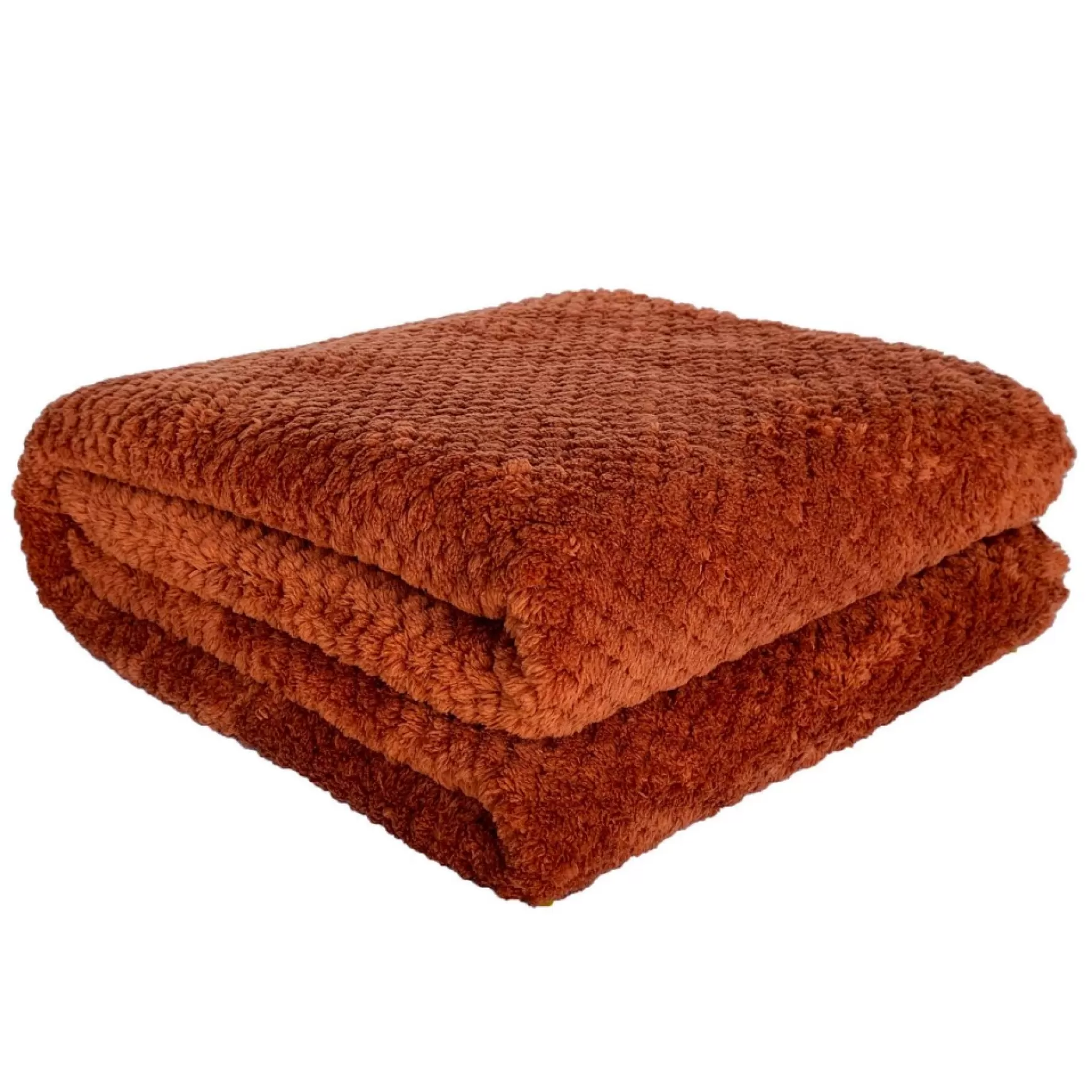 Throws*Agence K Kozy Textured Throw - Rusty