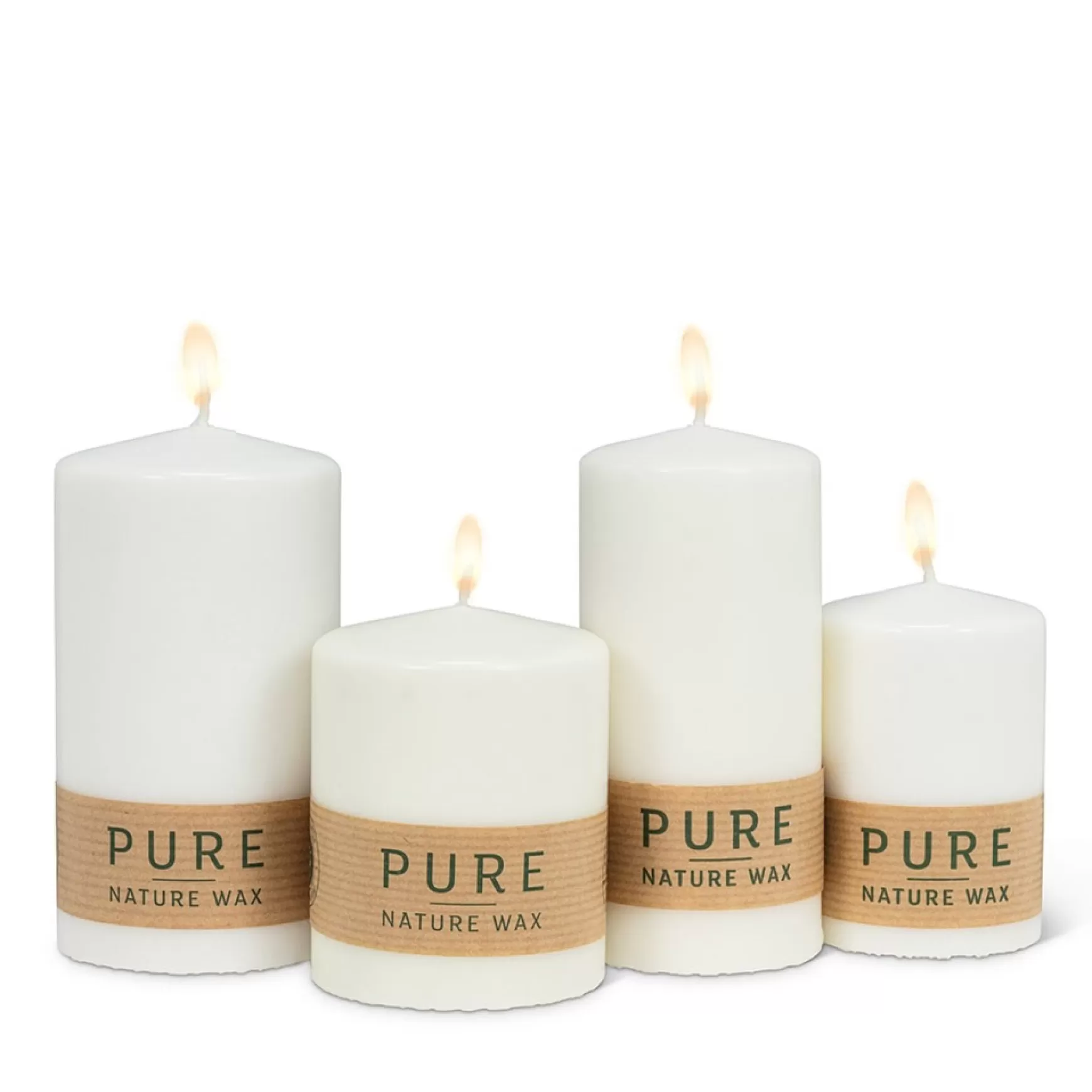 Decorative Candles*Abbott Large Ecological Pillar - White