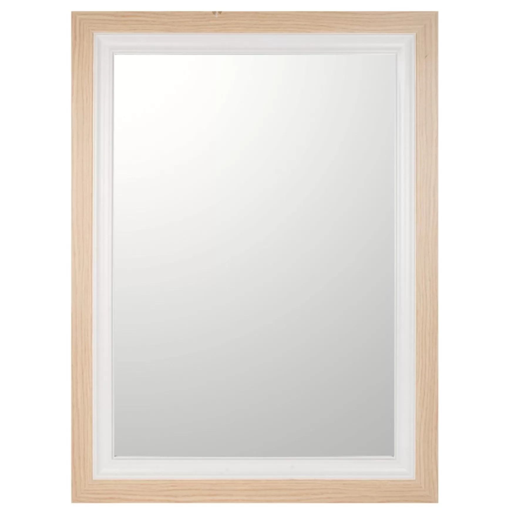 Mirrors*Attitudes Import 2 Large Rectangular Mirror - Wood And White