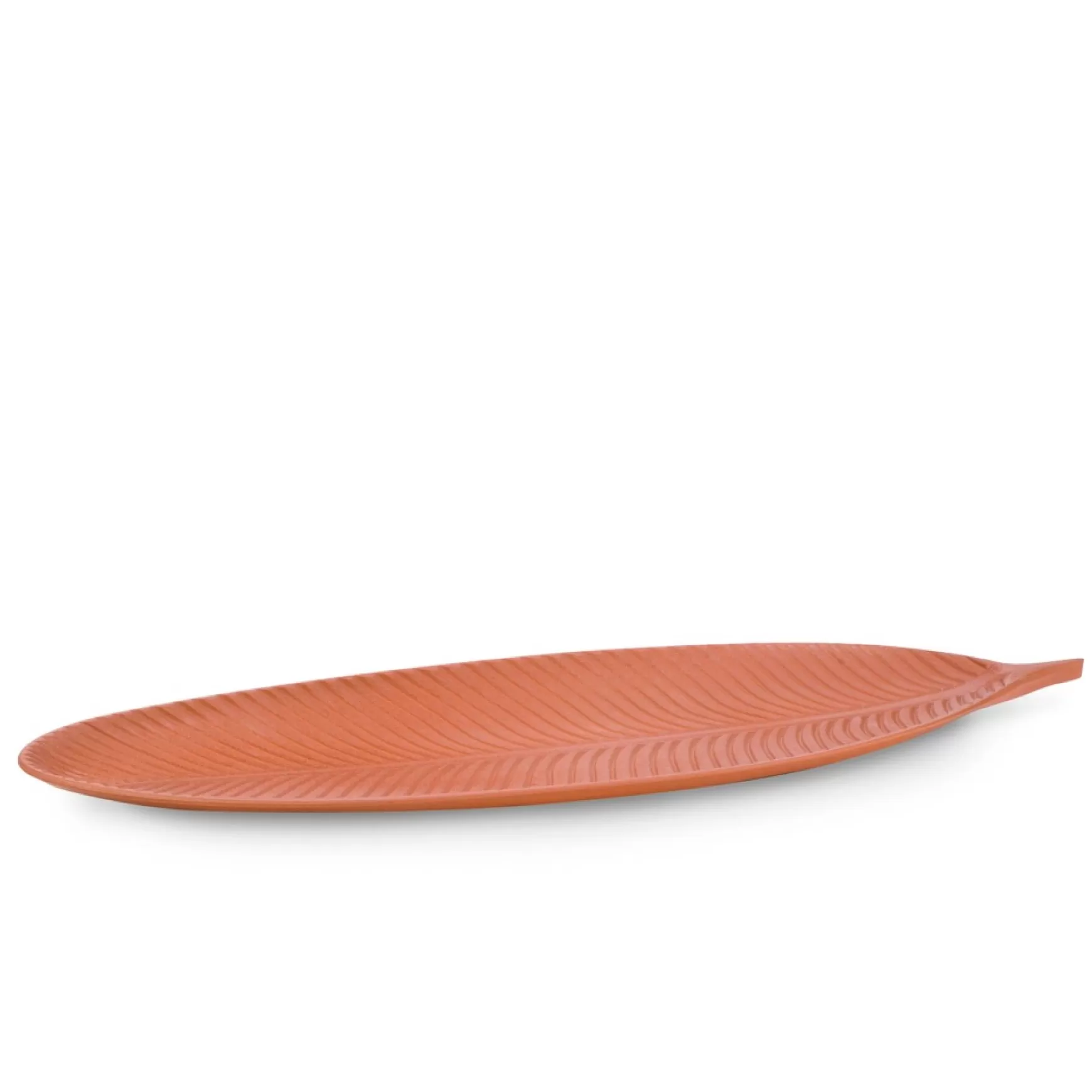 Plates, Trays & Containers*Attitudes Import 2 Leaf Tray - Rusty