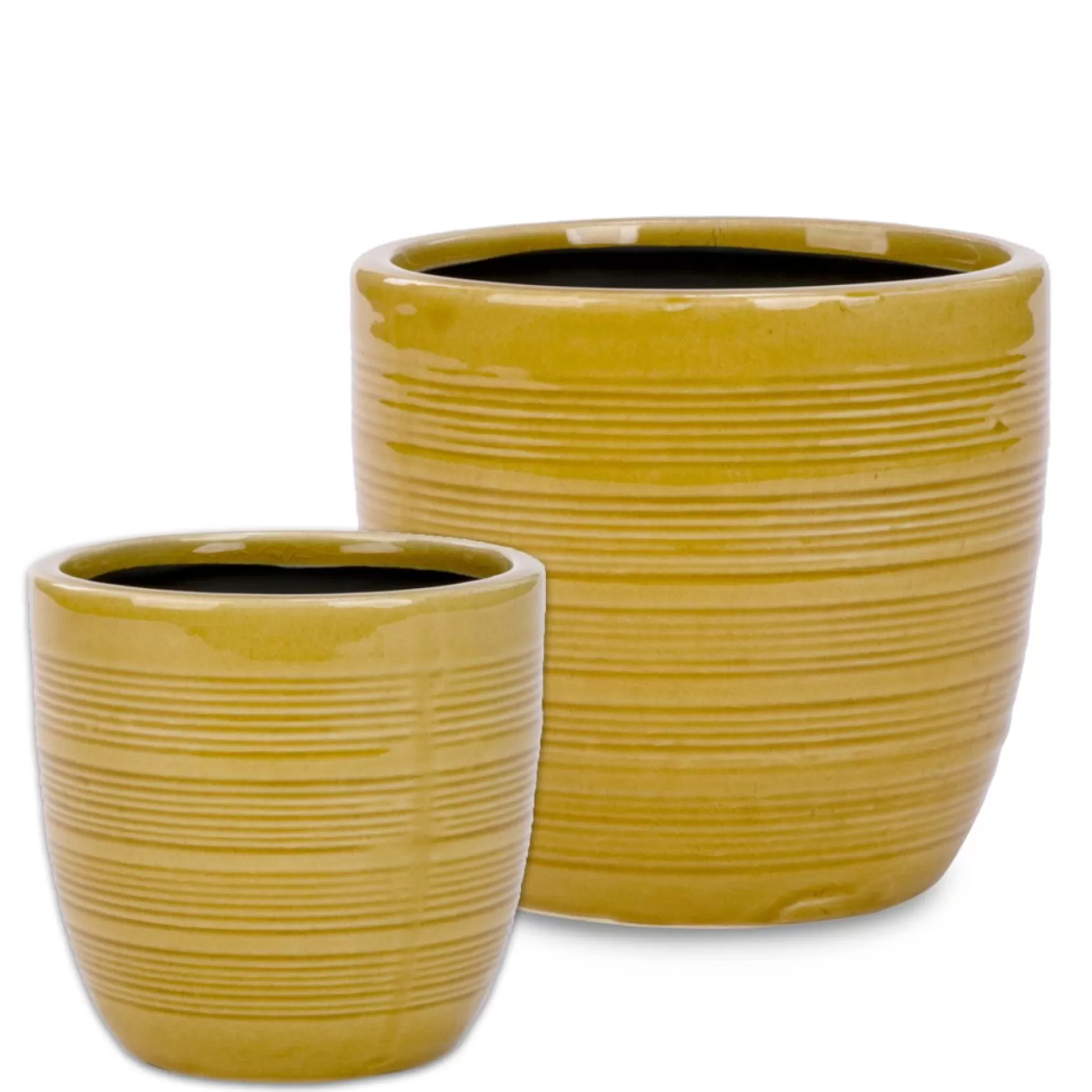 Vases & Pots*Attitudes Import 2 Lined Pot