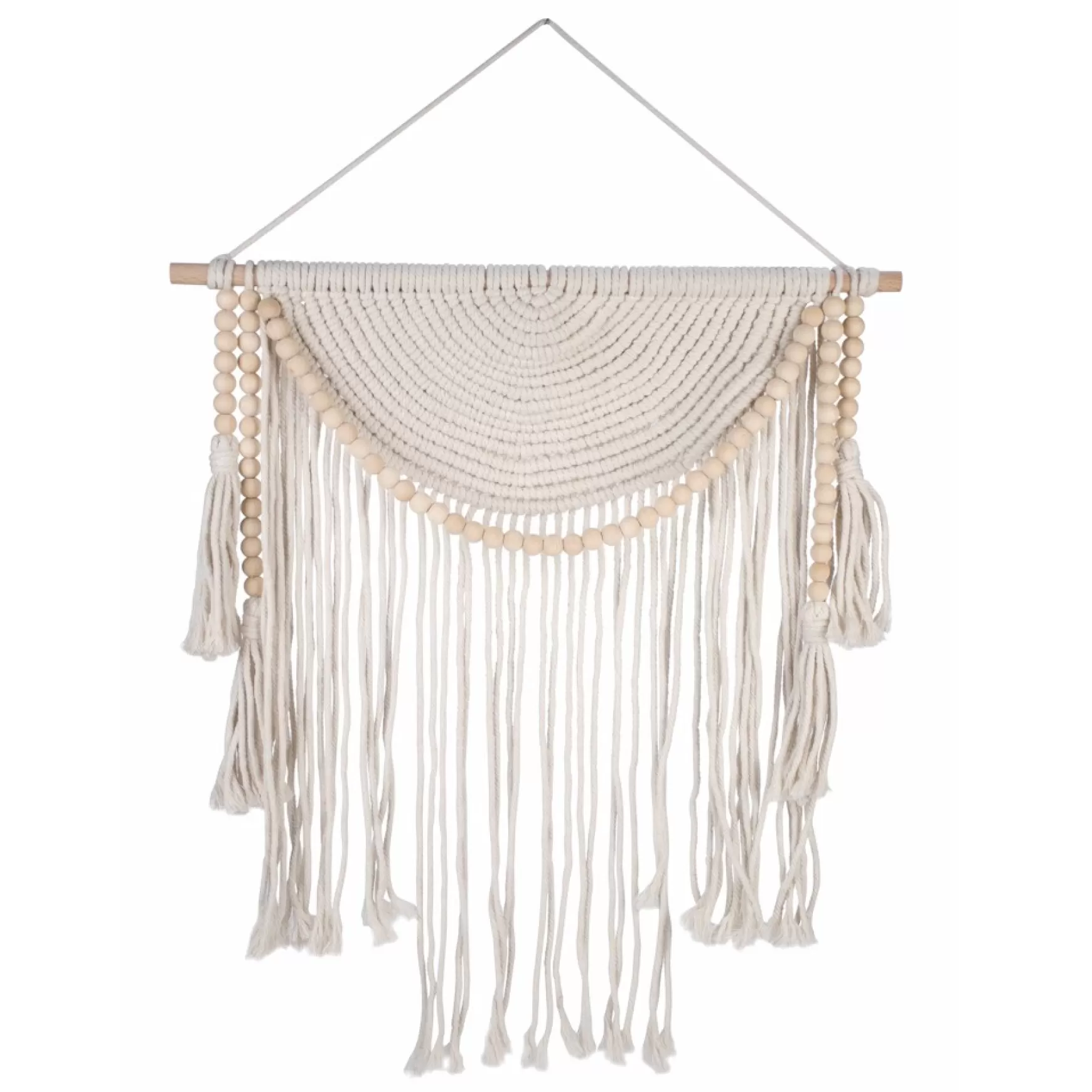 Plates & Wall Frames*Attitudes Import Macrame With Beads - Natural