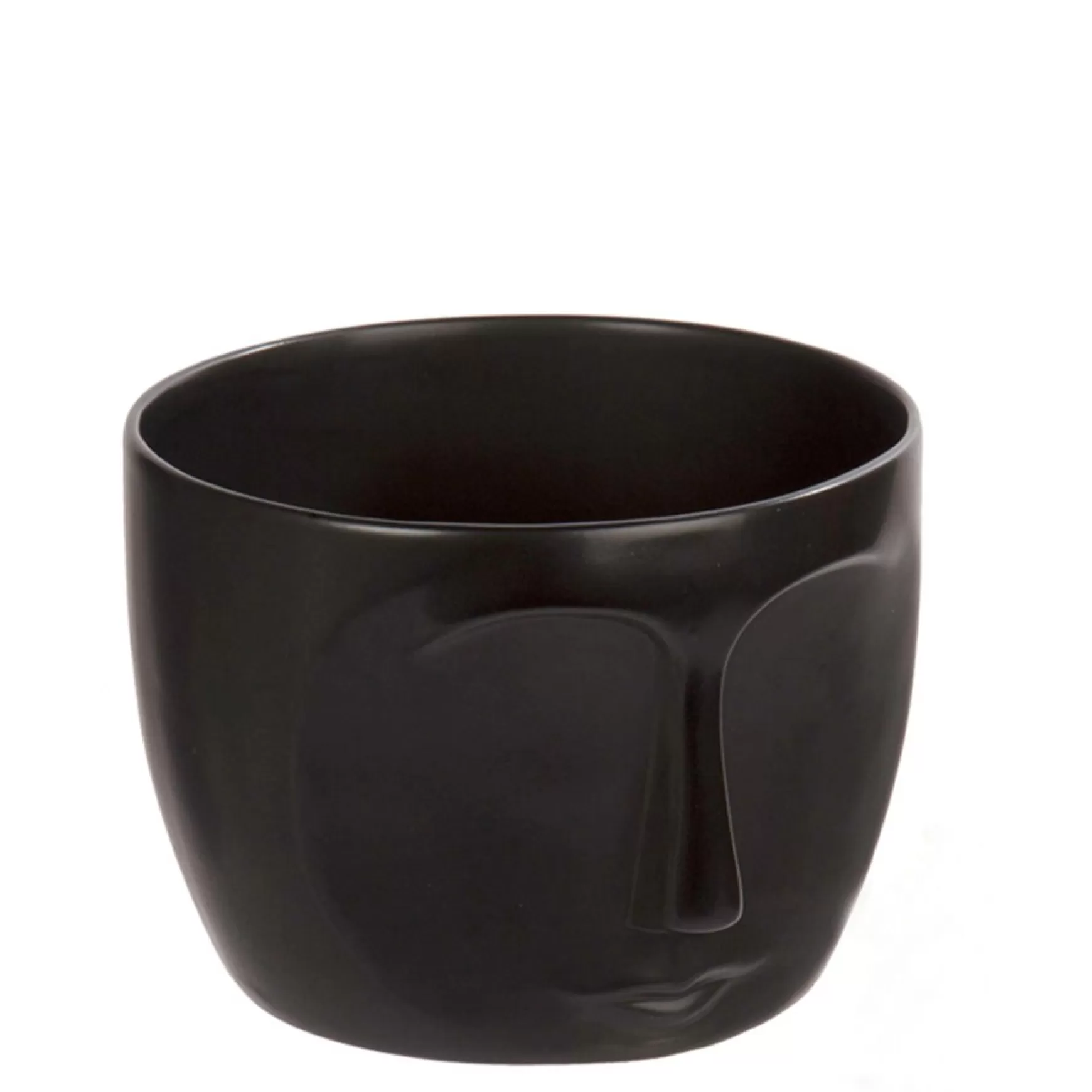 Vases & Pots*CTG Brands Matt Black Pot - Face