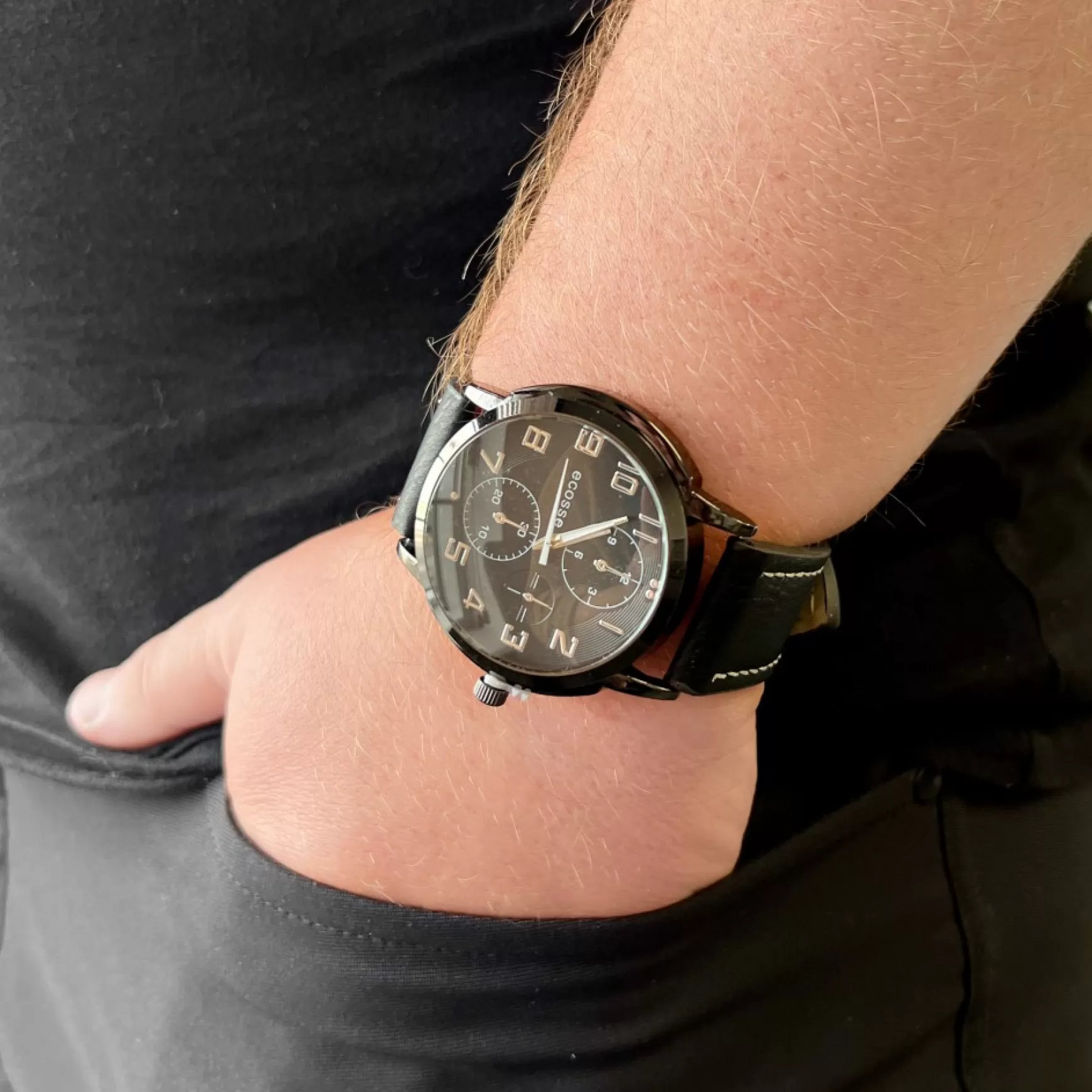 Watchs*Clock it to ya Men's Watch - White Stitching