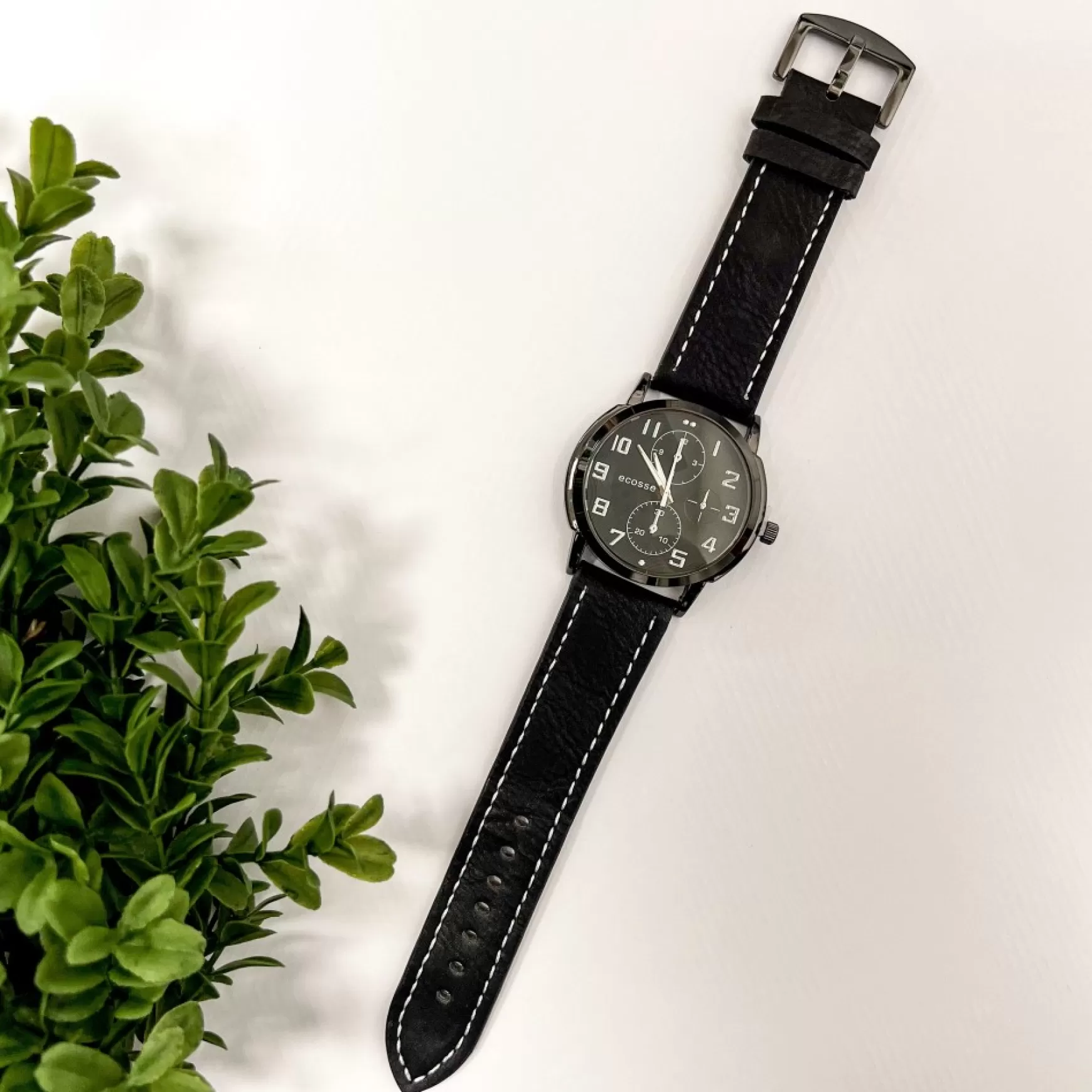 Watchs*Clock it to ya Men's Watch - White Stitching