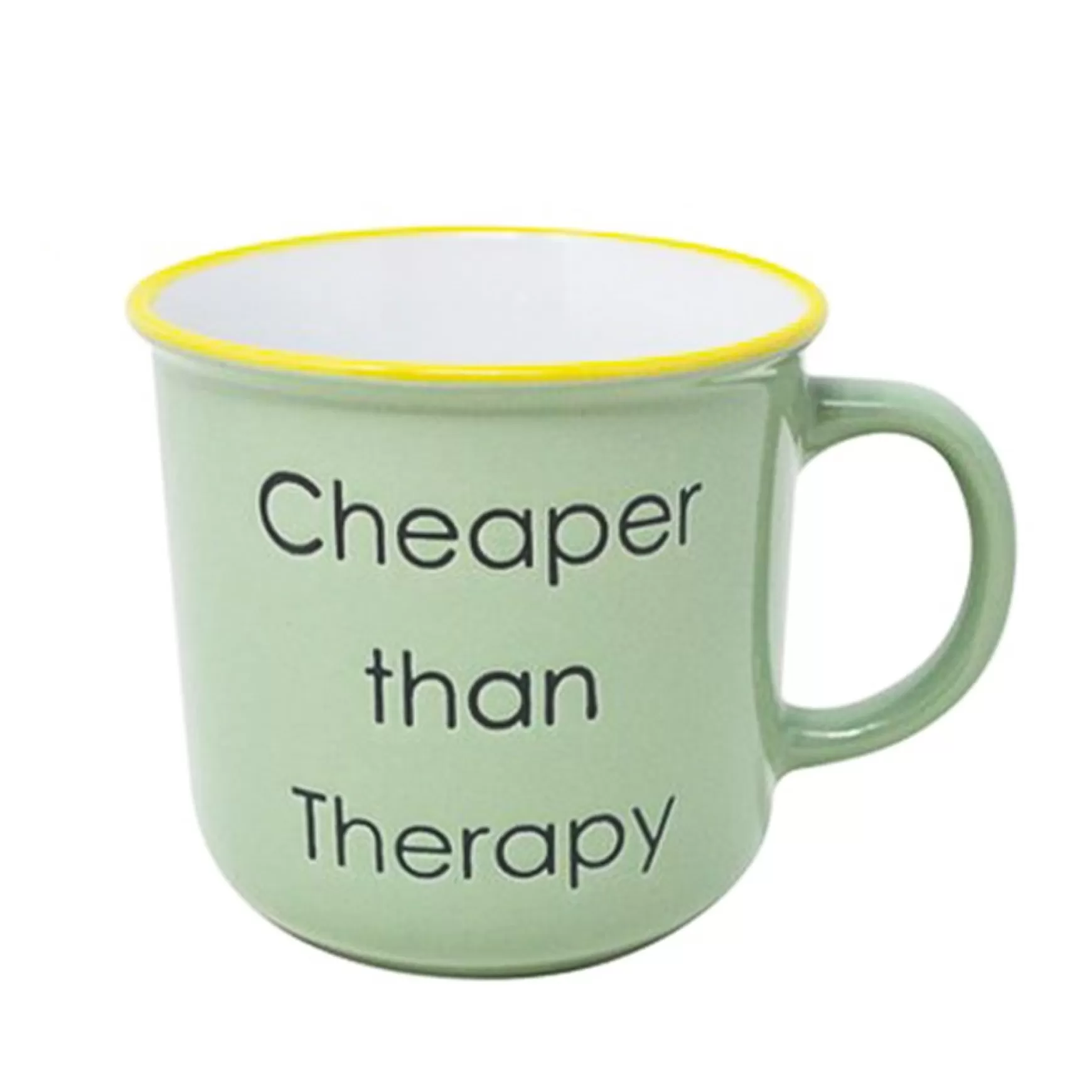 Mugs With Text*Nostalgia Import Mug - Cheaper Than Therapy