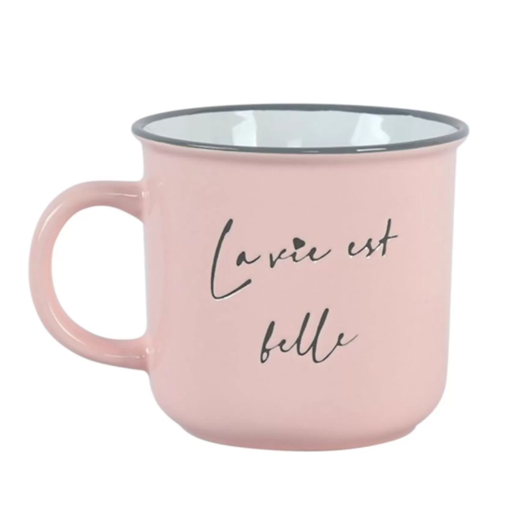 Mugs With Text*Nostalgia Import Mug - La Vie Est Belle