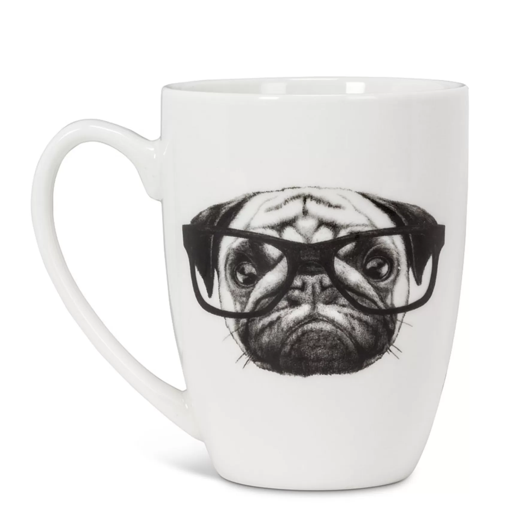 Mugs*Abbott Mug - Pug With Glasses