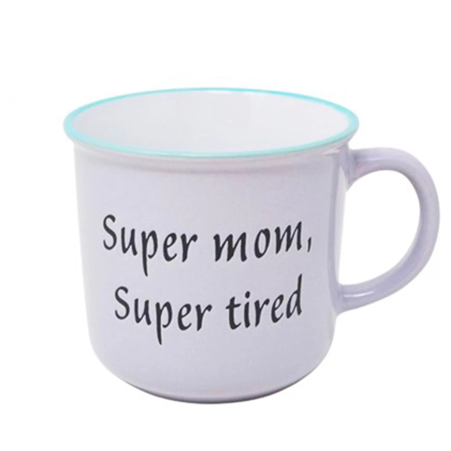 Mugs With Text*Nostalgia Import Mug - Super Mom, Super Tired