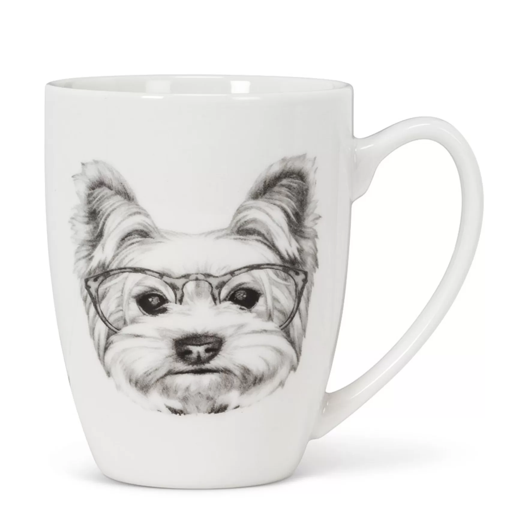 Mugs*Abbott Mug - Yorkie With Glasses