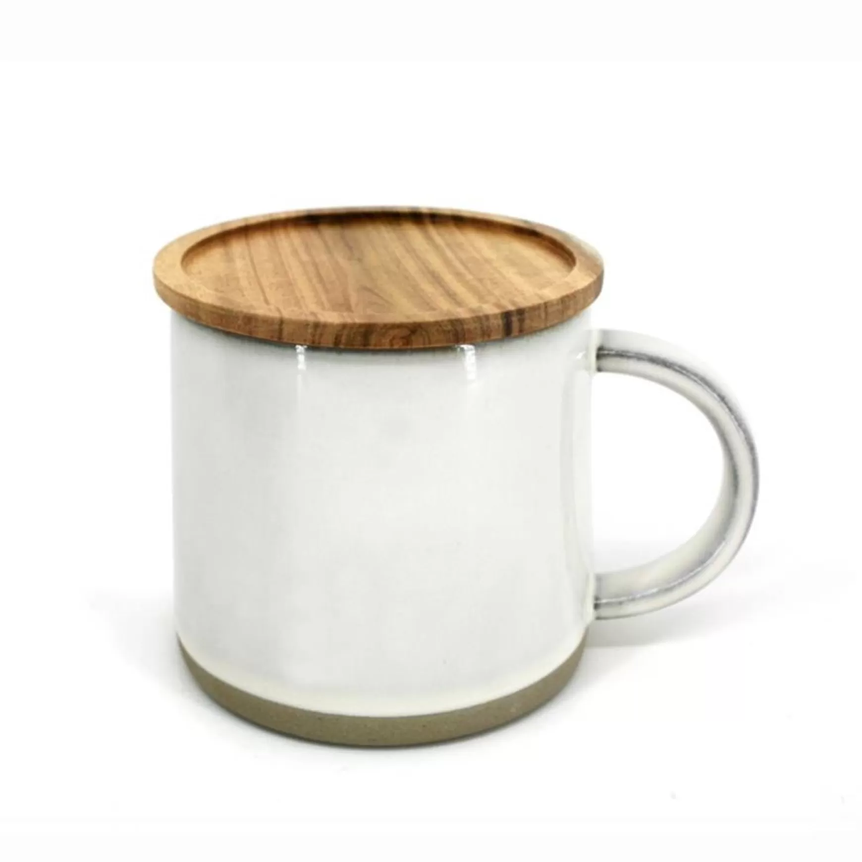 Mugs*Danesco Mug With Lid - White