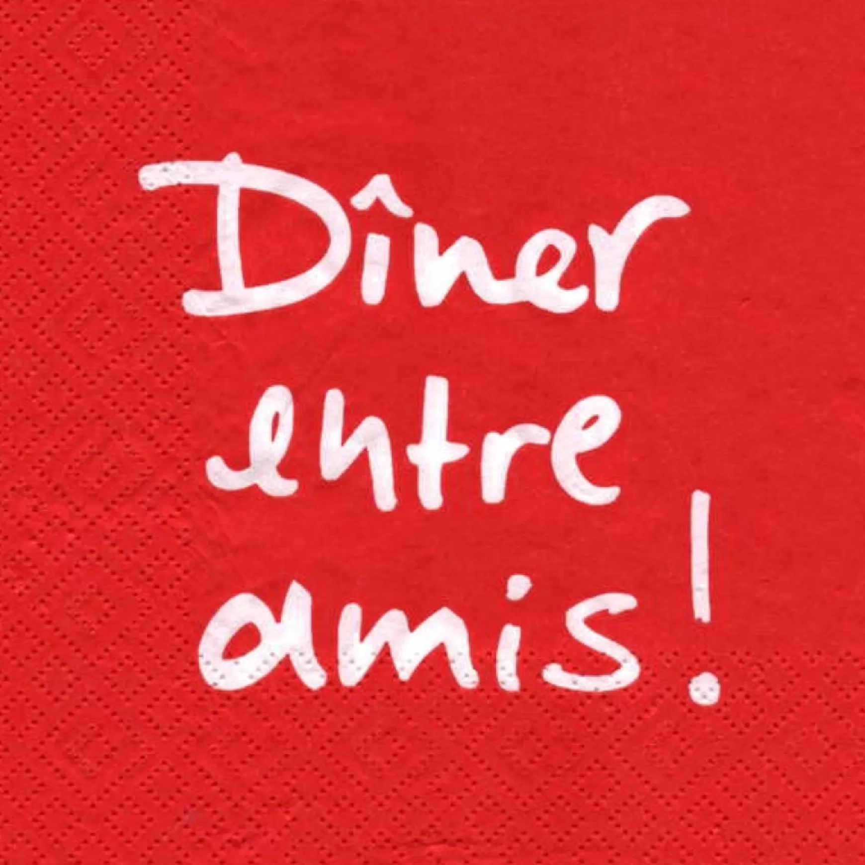 Tablecloths, Placemats & Napkins*Attitudes Import 2 Napkins - Diner Entre Amis