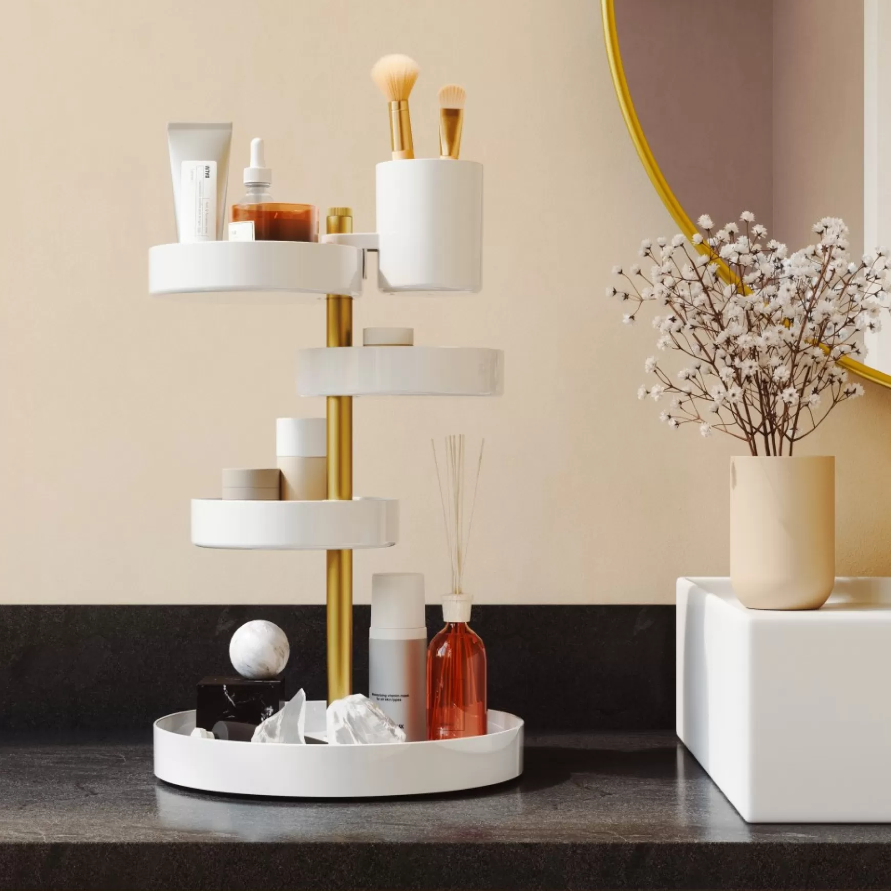 Bathroom*Umbra Pirouette Cosmetic Organizer