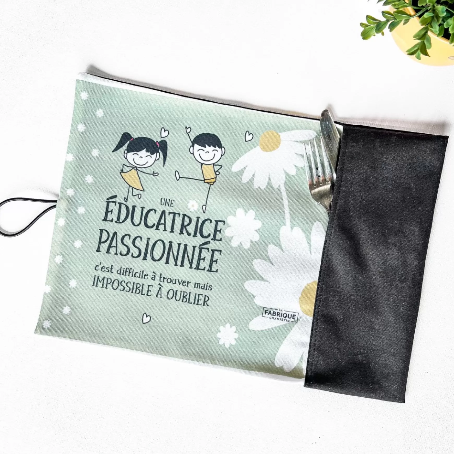 Tablecloths, Placemats & Napkins*La Fabrique Champêtre Placemat Utensils - Educatrice Passionnee