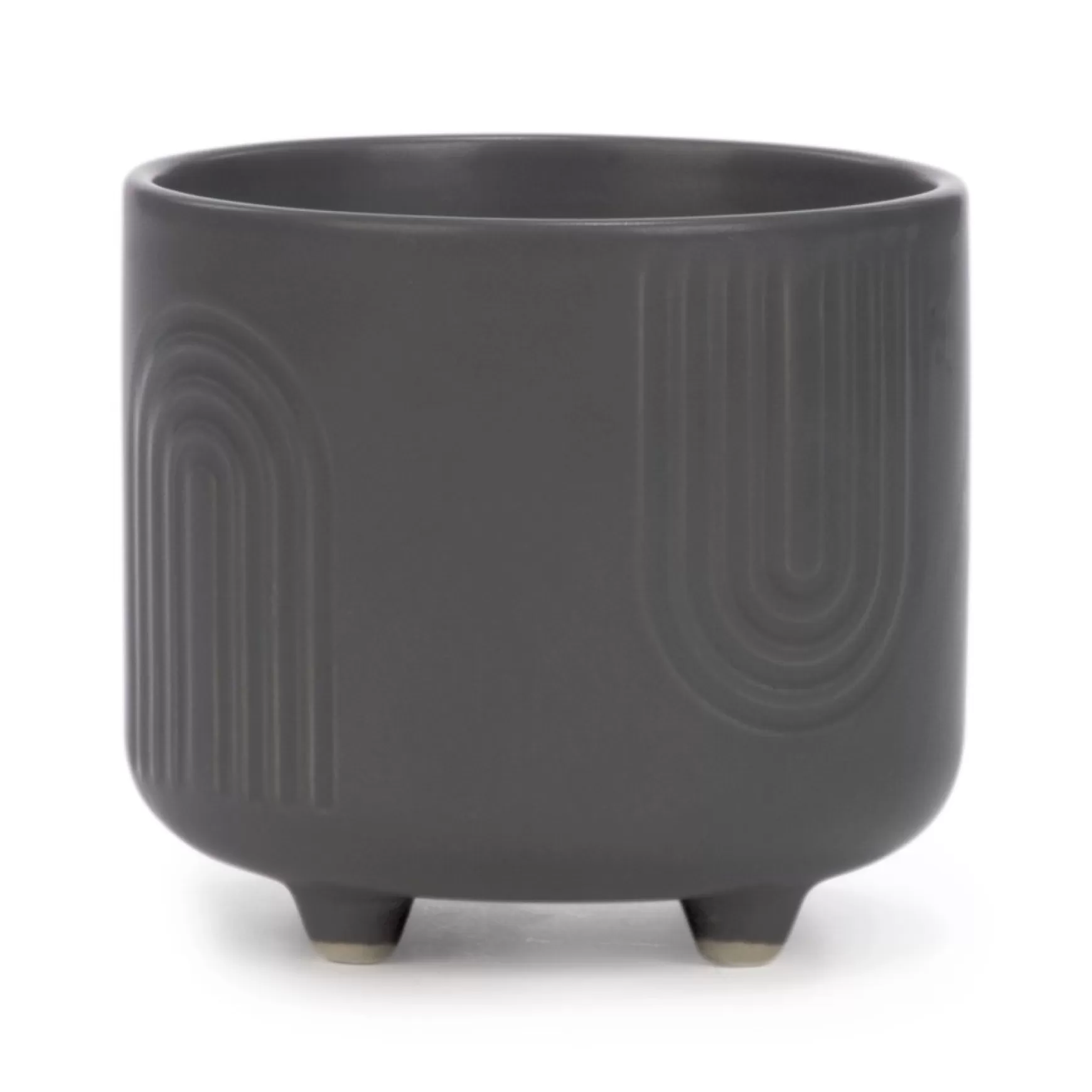 Vases & Pots*Attitudes Import Rainbow Pot On Stand - Grey