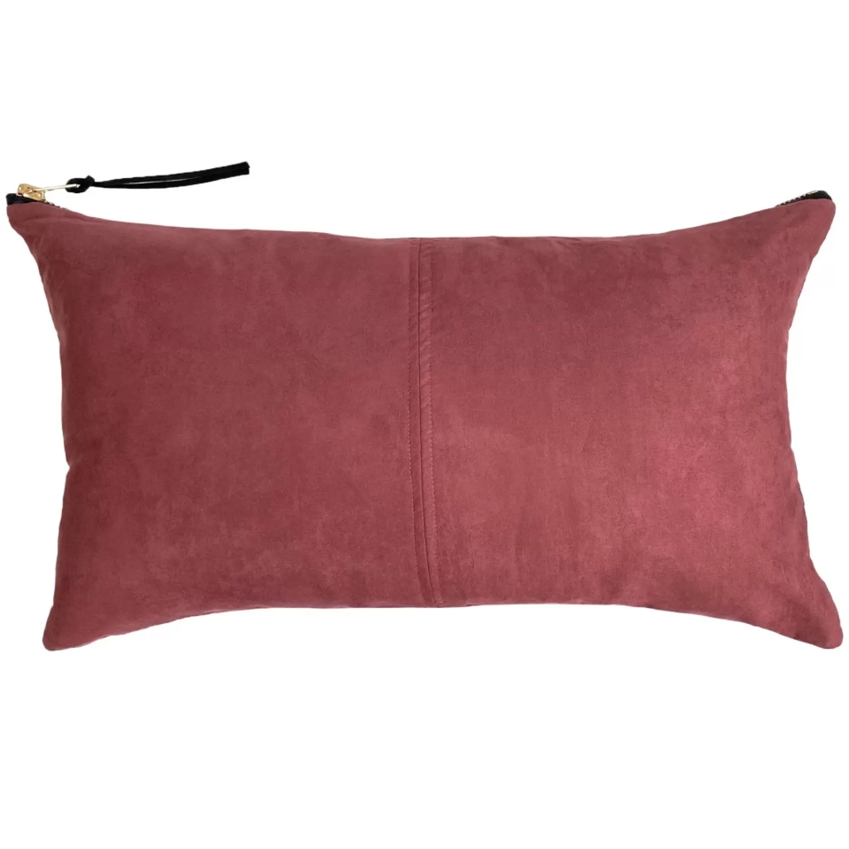 Cushions*Agence K Rectangle Faux Suede Cushion - Burgundy