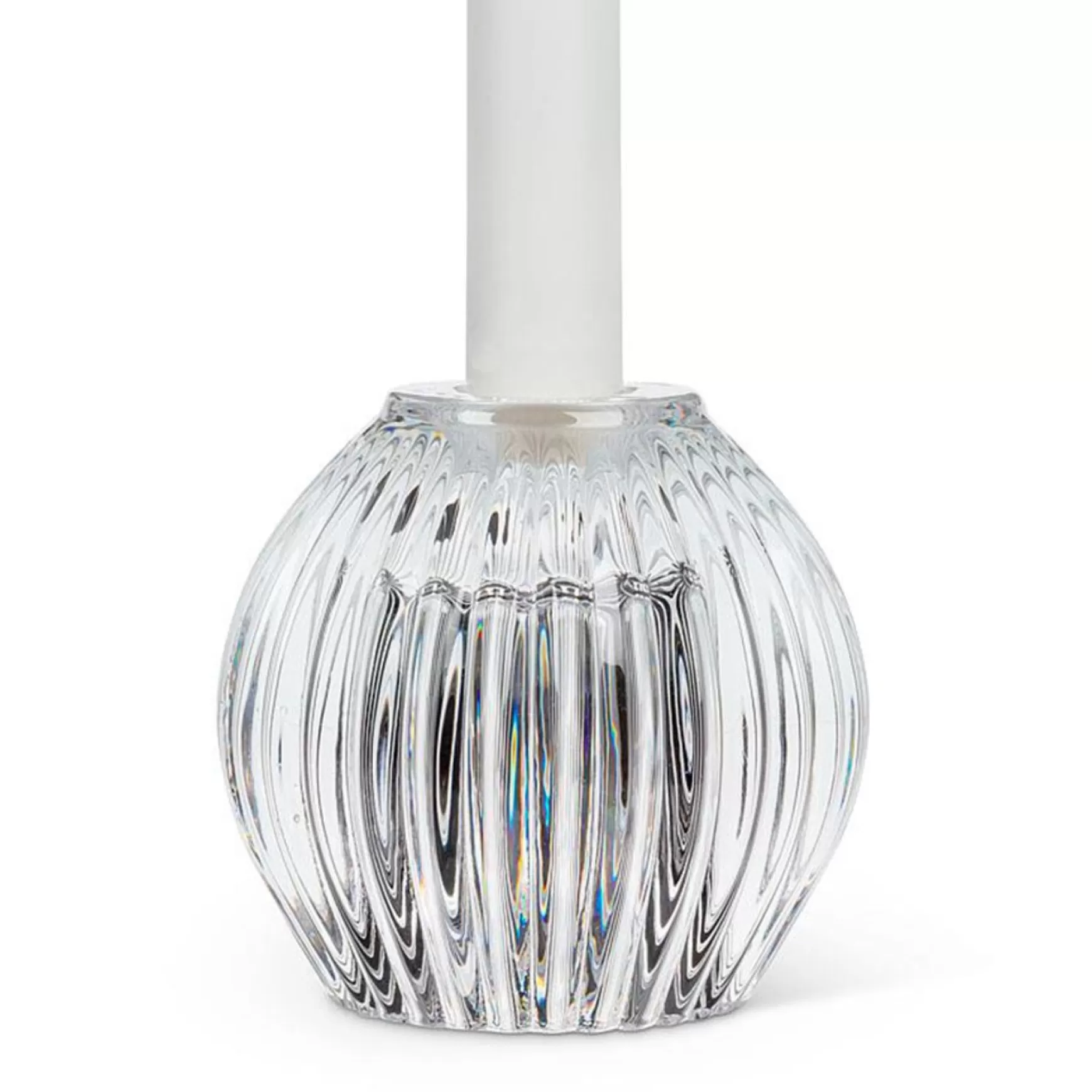 Candle Holders*Abbott Reversible Glass Candle Holder - Clear