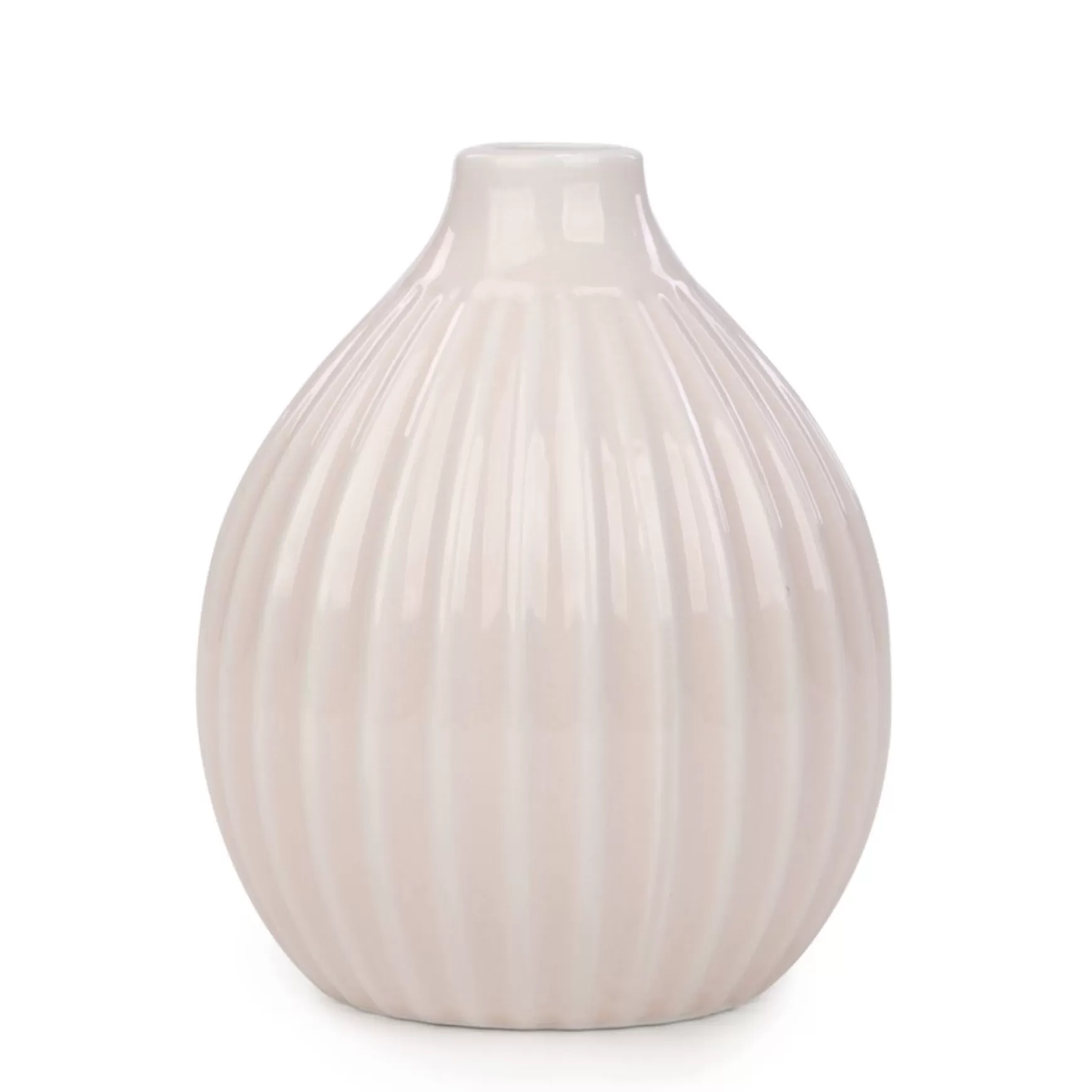 Vases & Pots*Attitudes Import 2 Ribbed Round Vase - Pink