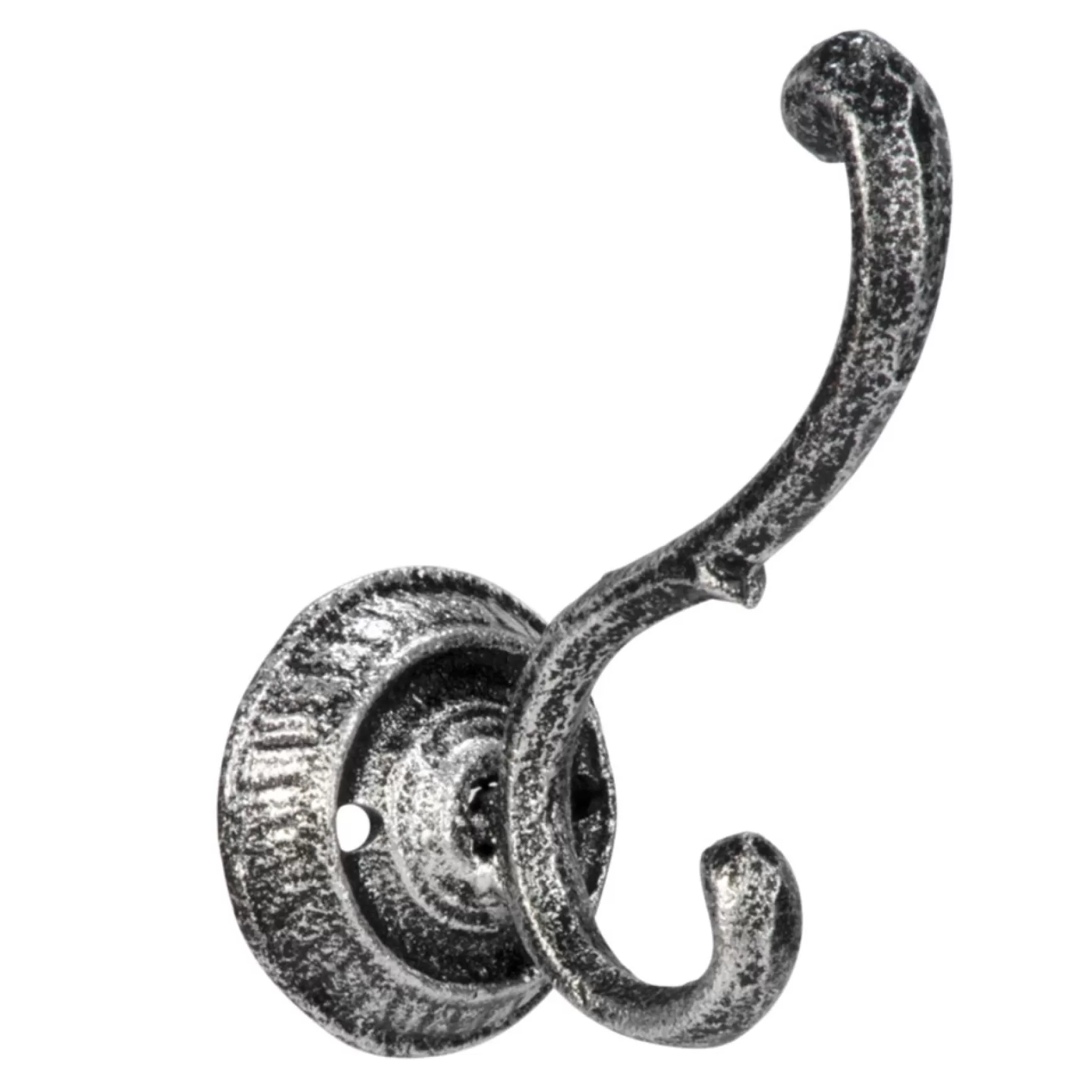 Handles & Hooks*Attitudes Import Round Base Hook - Silver