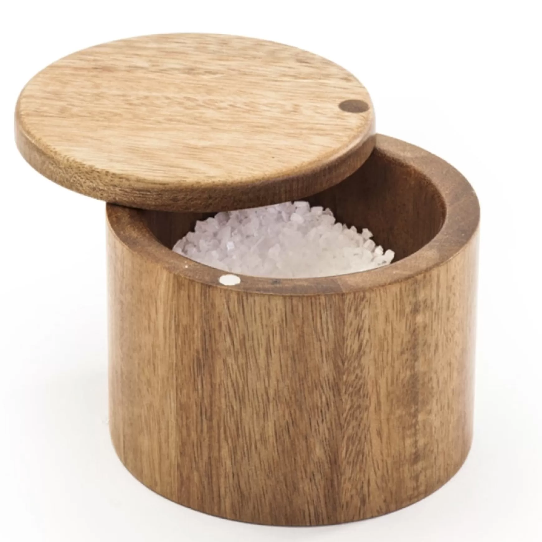 Salt & Pepper Shakers*Danesco Salt Cellar In Acacia