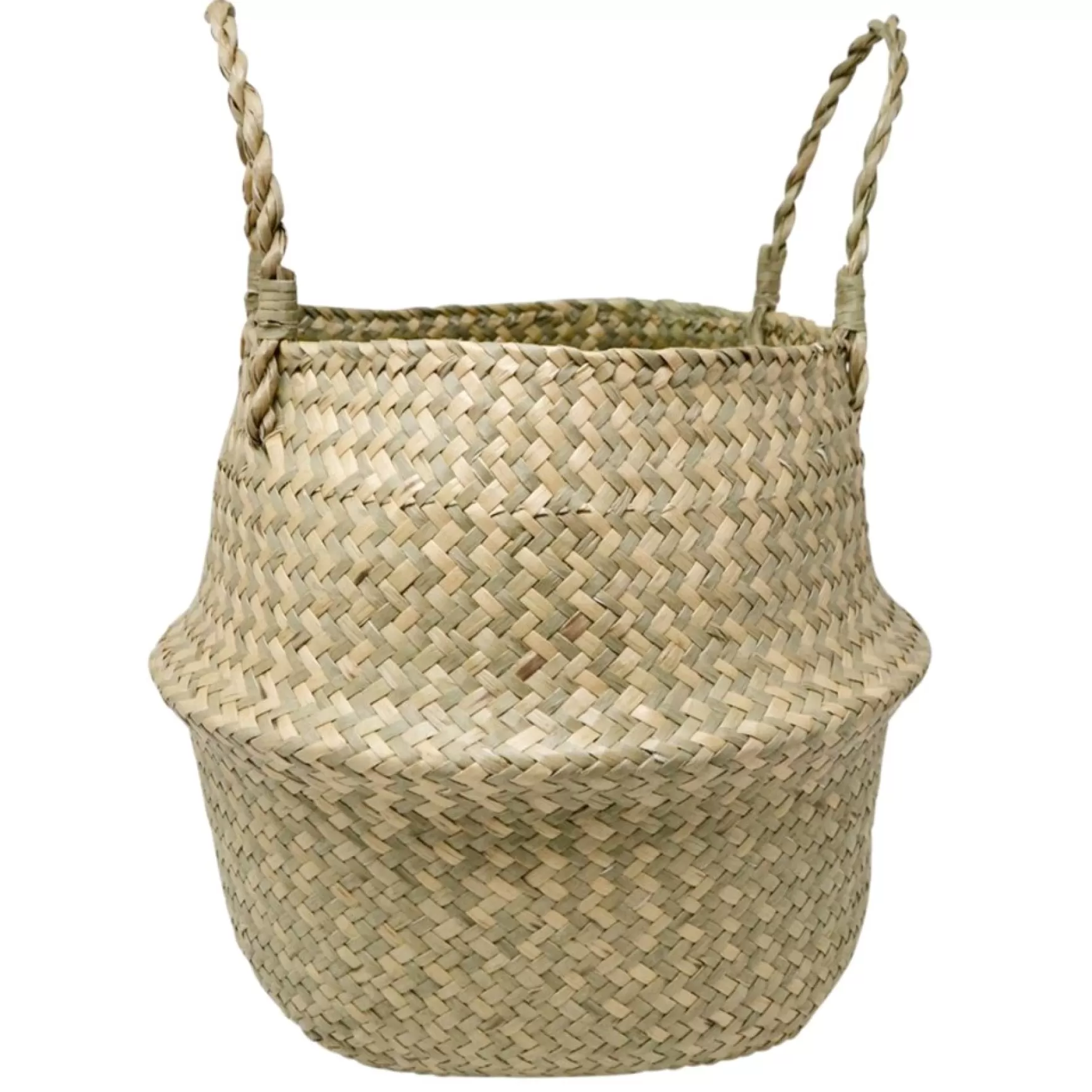 Organization*Nostalgia Import Seagrass Belly Basket - Malako Natural