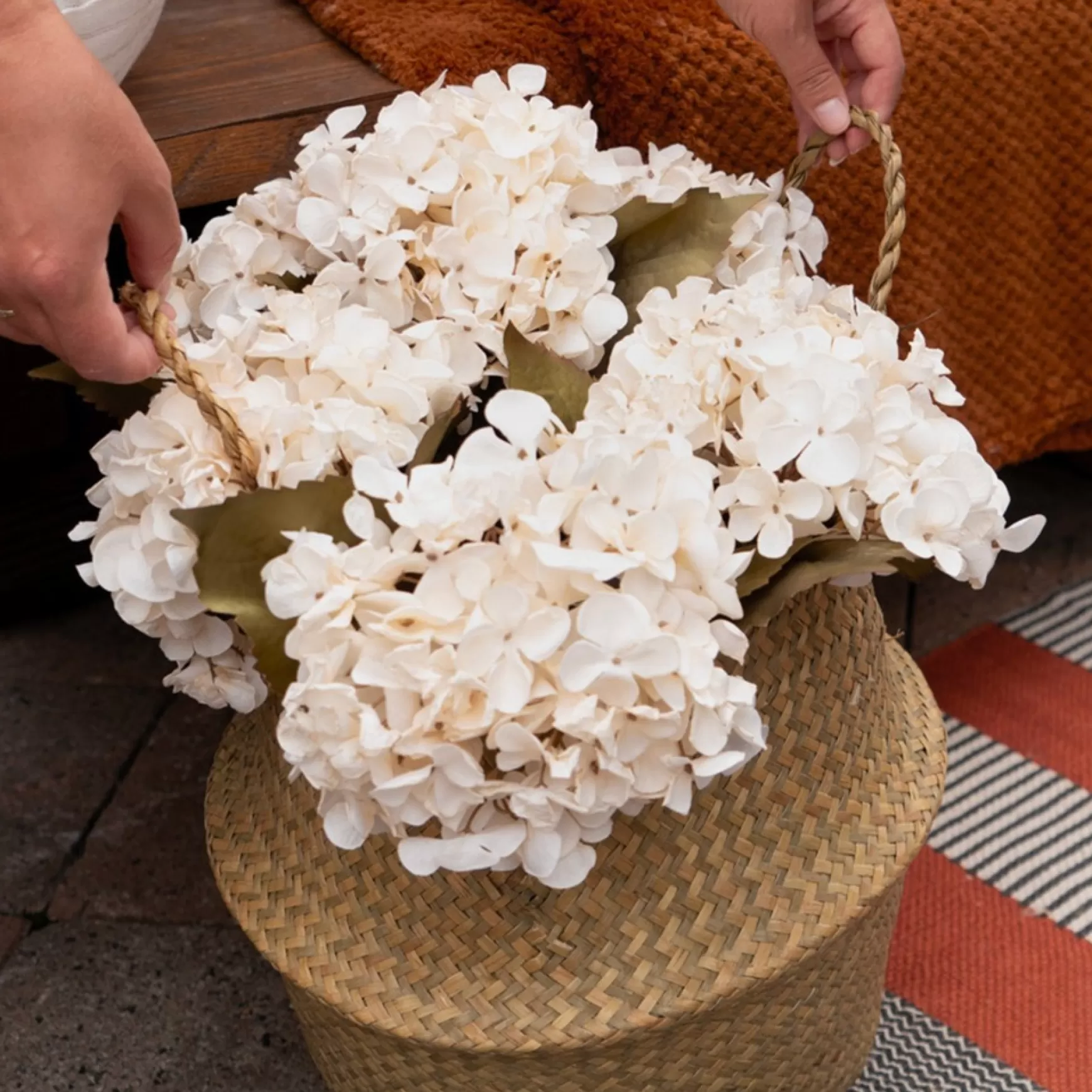 Organization*Nostalgia Import Seagrass Belly Basket - Malako Natural