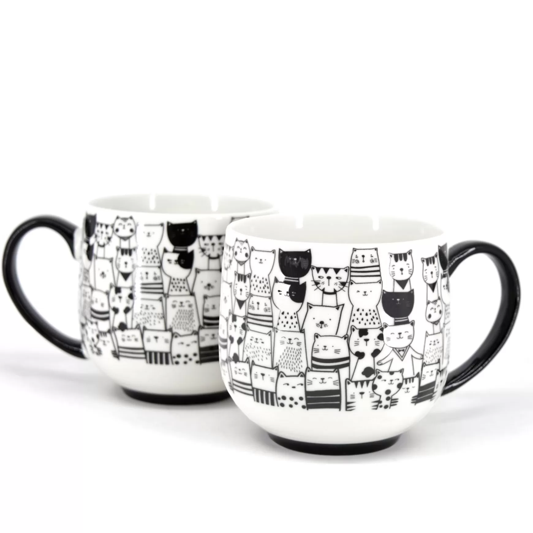 Mugs*Danesco Set Of 2 Coffee Cups - Cats