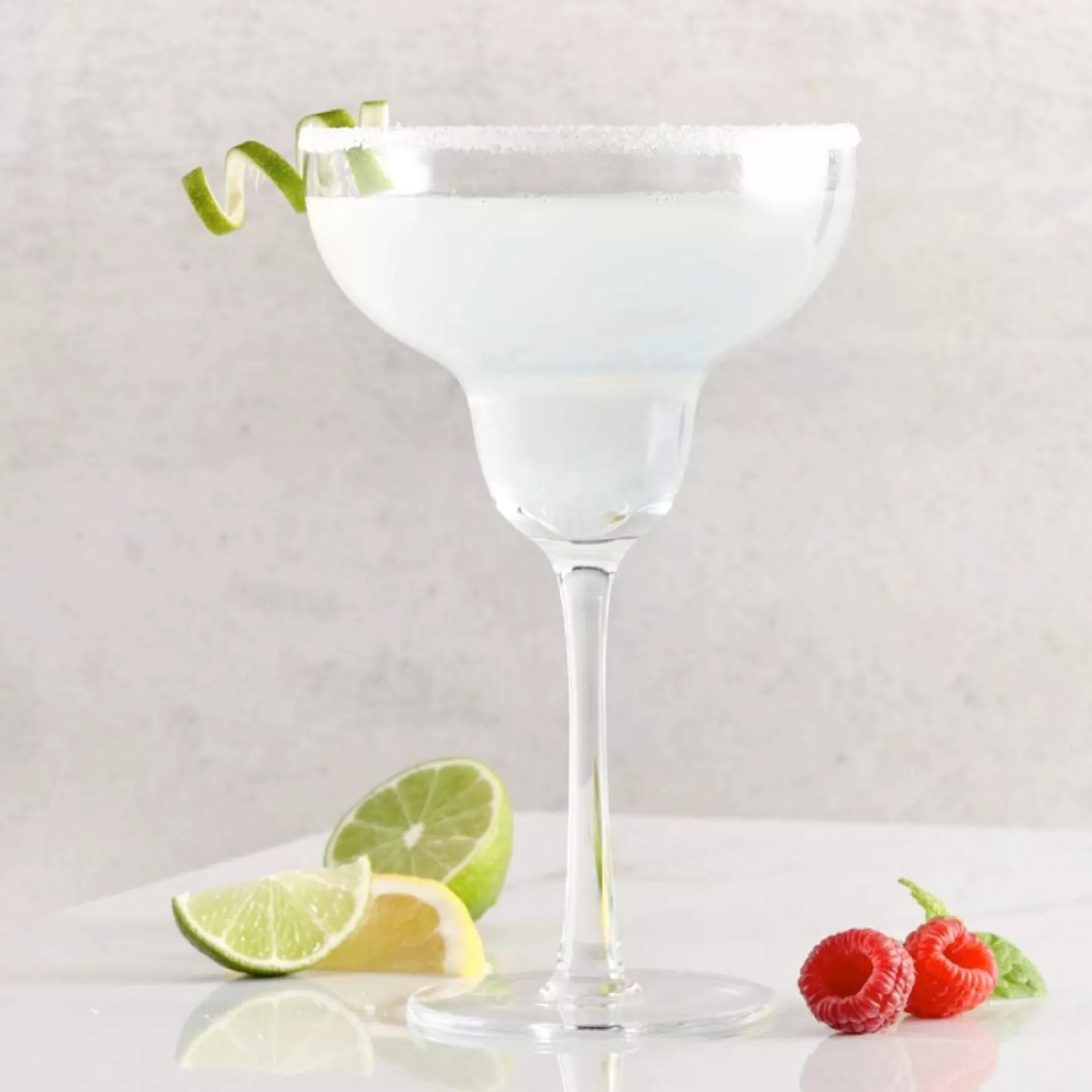 All For Spirits*Intercontinental Mercantile Set Of 2 Large Margarita Glasses With Stem Pattern