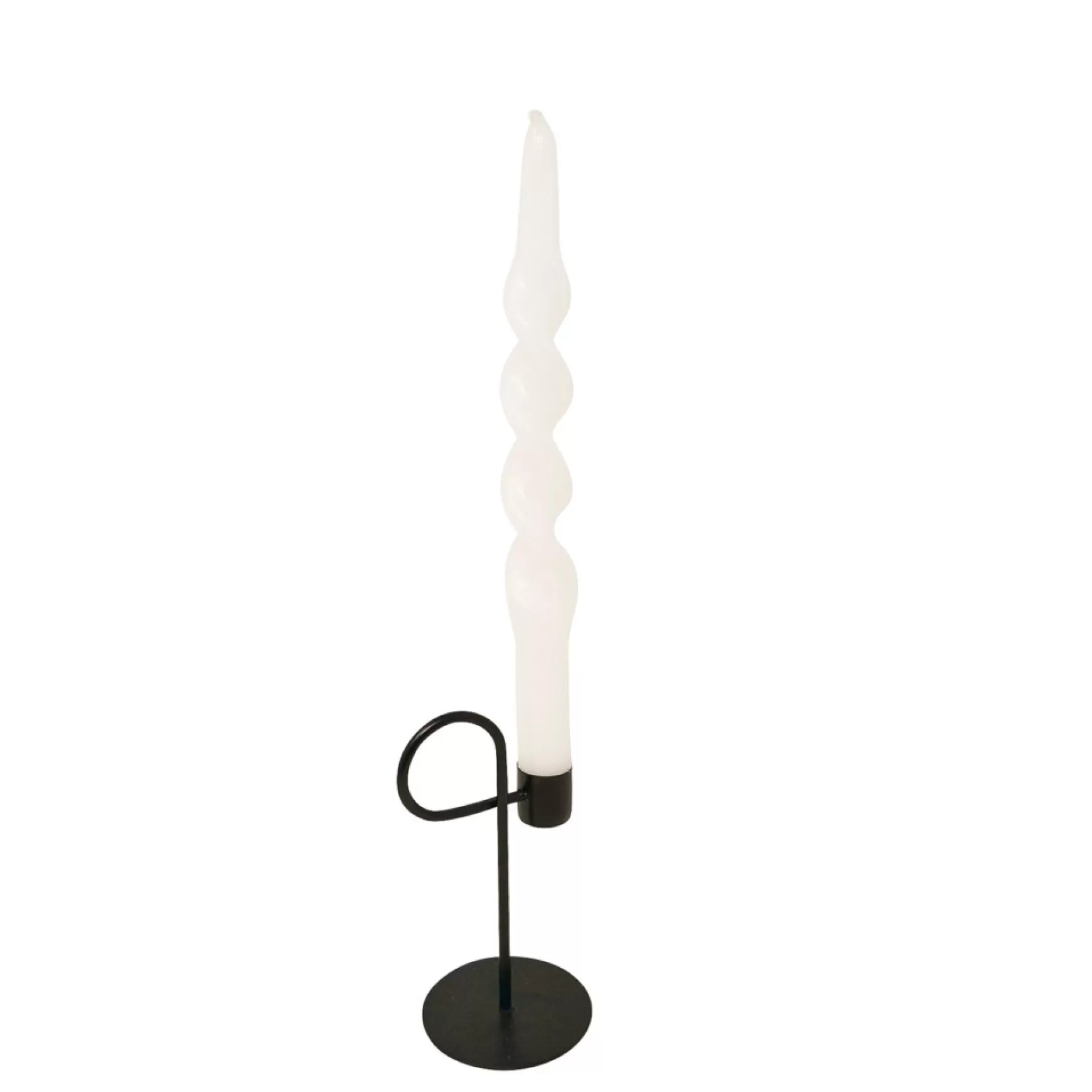 Decorative Candles*Nostalgia Import Set Of 2 Twisted Candles - White