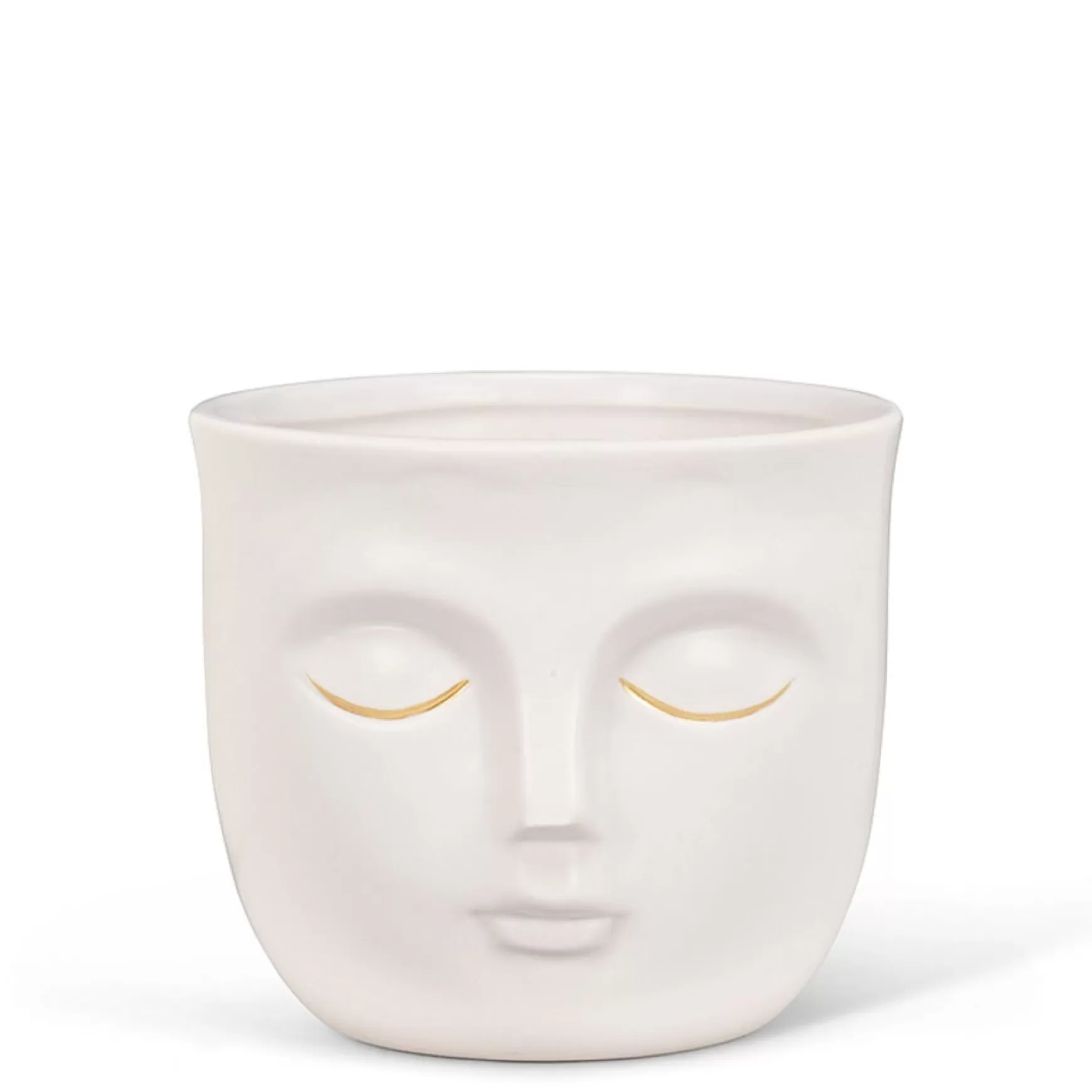 Vases & Pots*Abbott Sleeping Face Planter - White