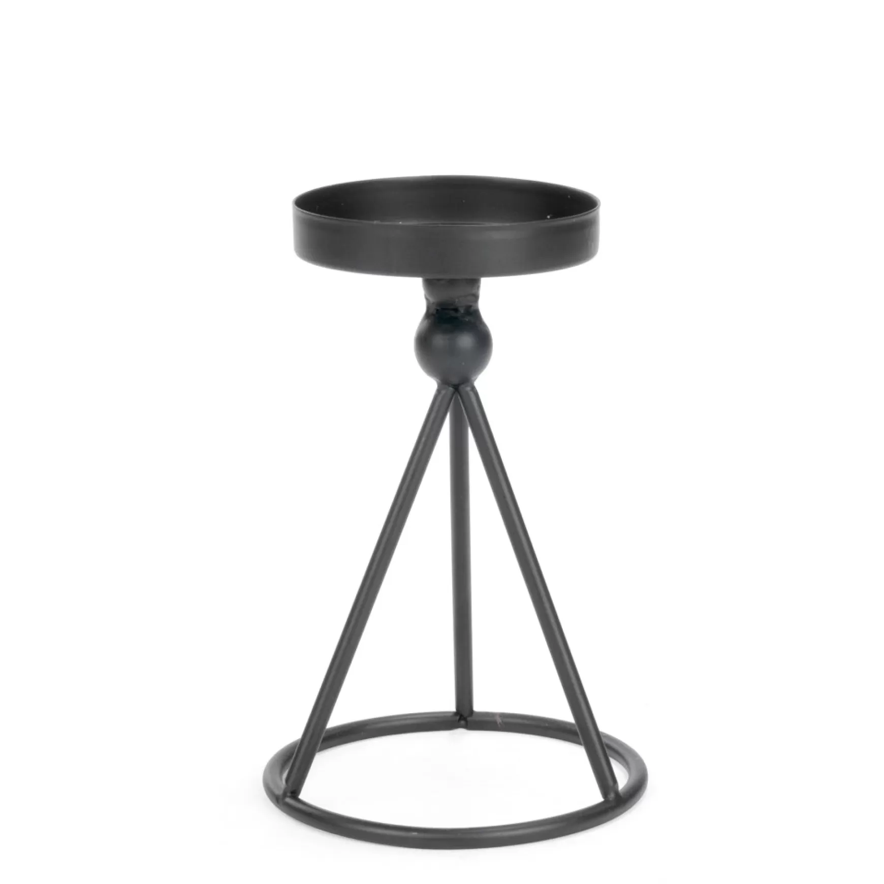 Candle Holders*Attitudes Import Small Metal Candle Holder - Black