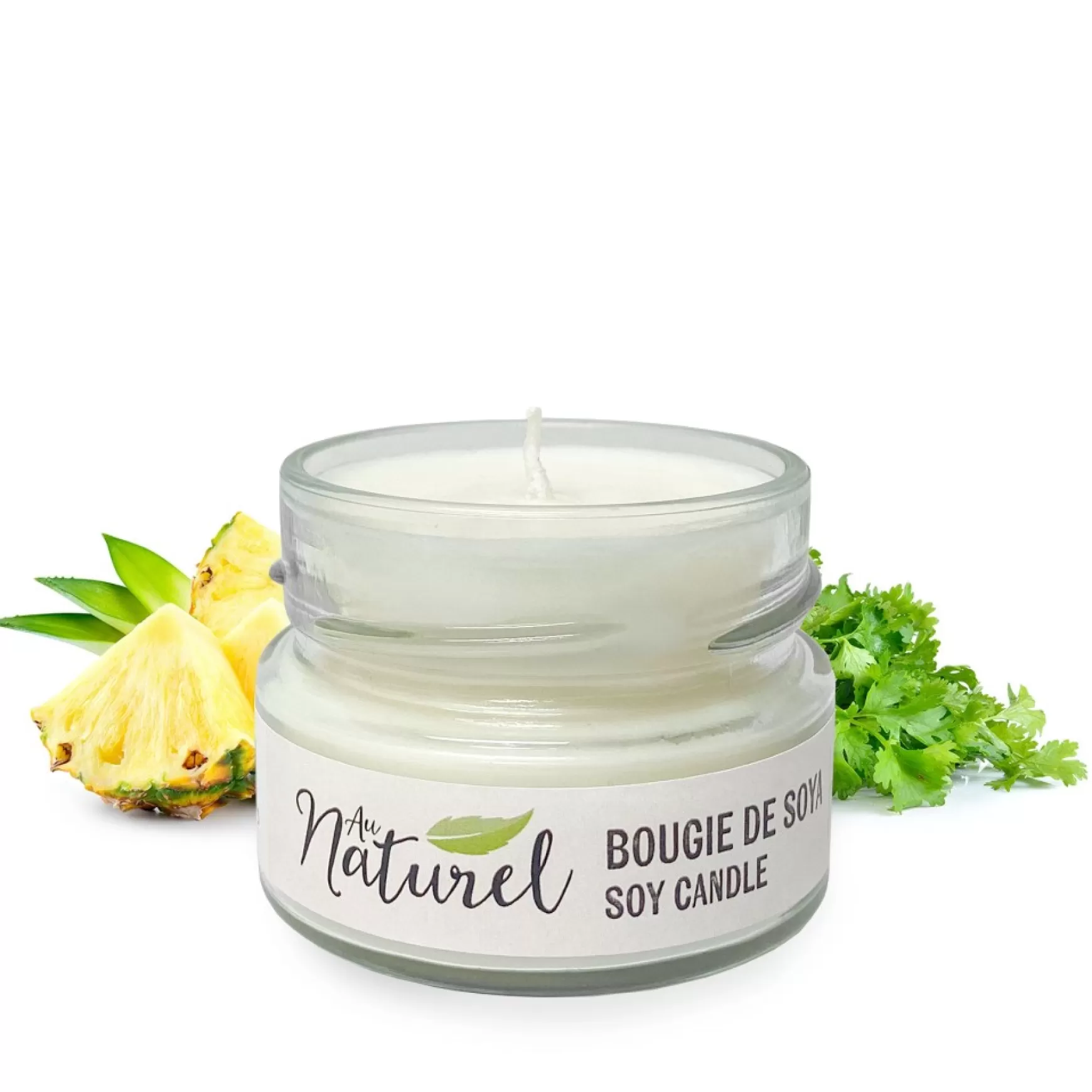 Scented Candles*Au Naturel Soy Candle 125Ml - Coriander Pineapple