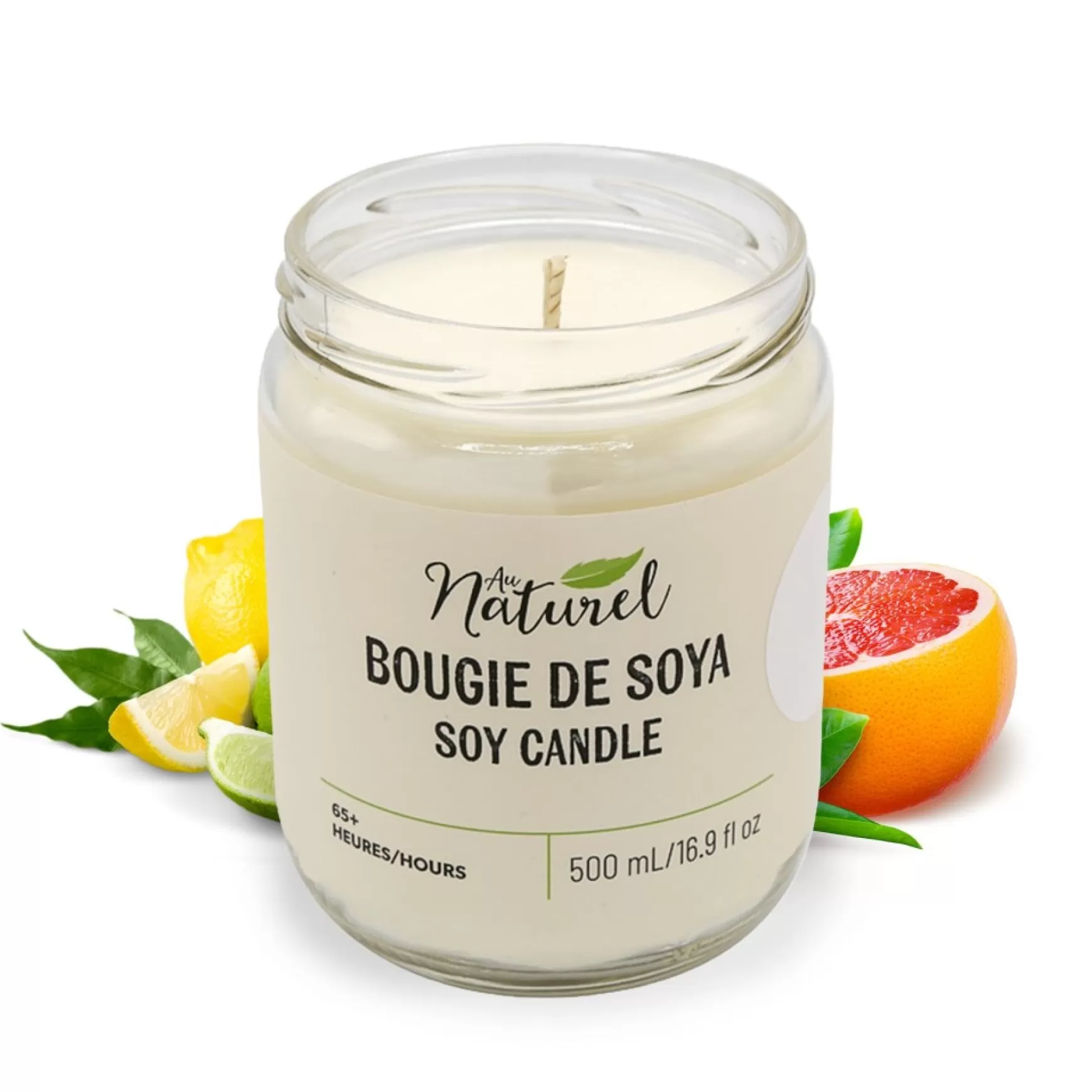 Scented Candles*Au Naturel Soy Candle 500Ml - Energy