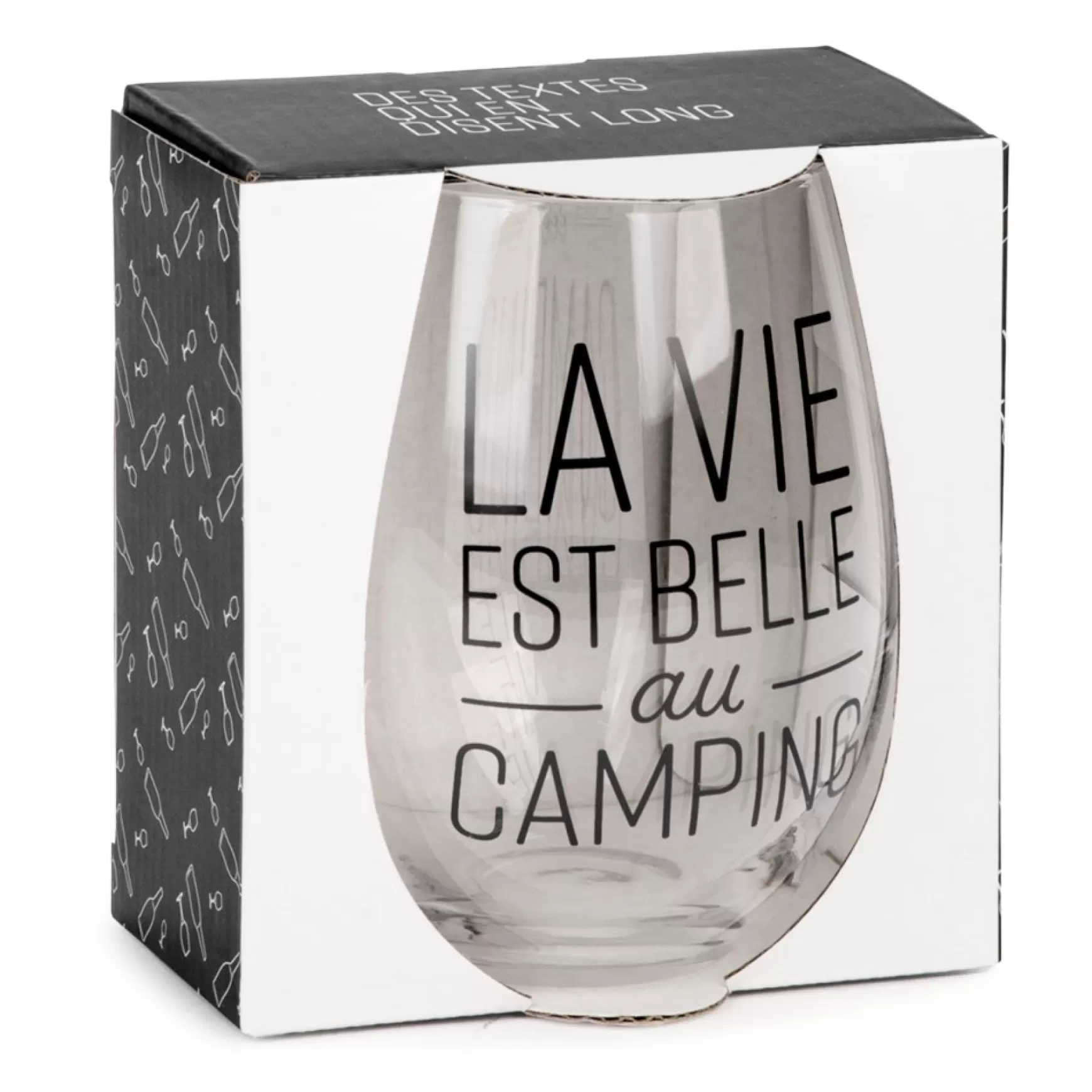 All For Wine*Attitudes Import 2 Steamless Wine Glass - Vie Au Camping