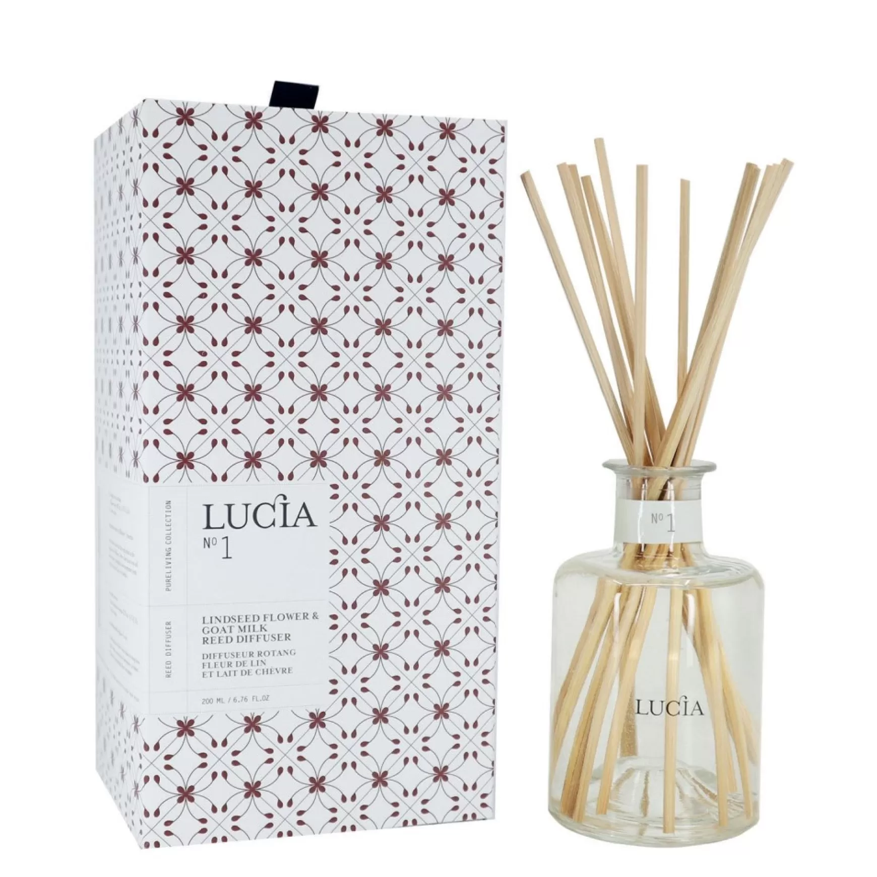 Stick Diffusers*Pure Living Stick Diffuser - Linseed Flower And Goat's Milk