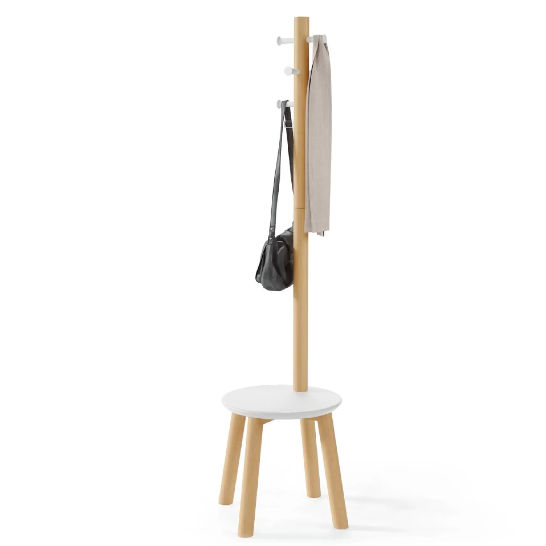 Handles & Hooks*Umbra Stool And Coat Rack - Pillar