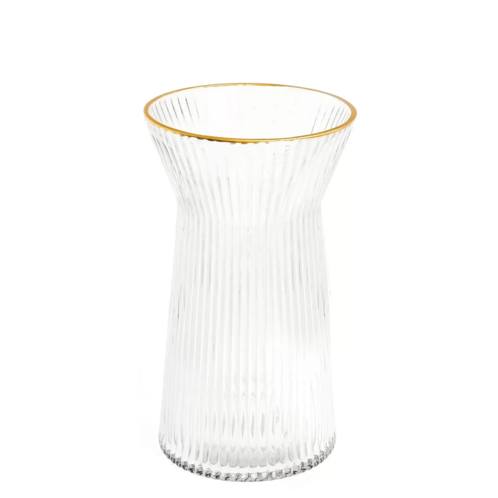 Vases & Pots*Group ADV Striated Glass Vase - Gold