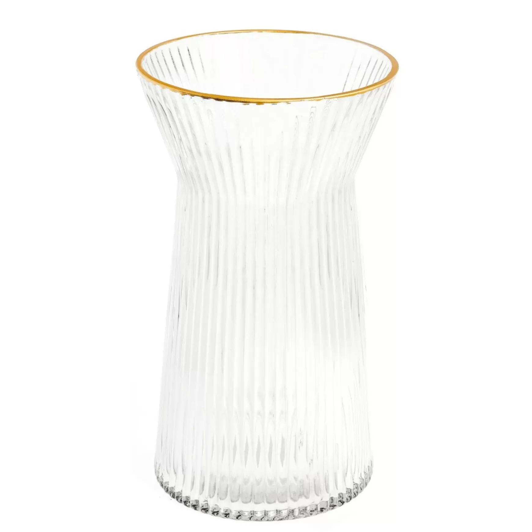 Vases & Pots*Group ADV Striated Glass Vase - Gold