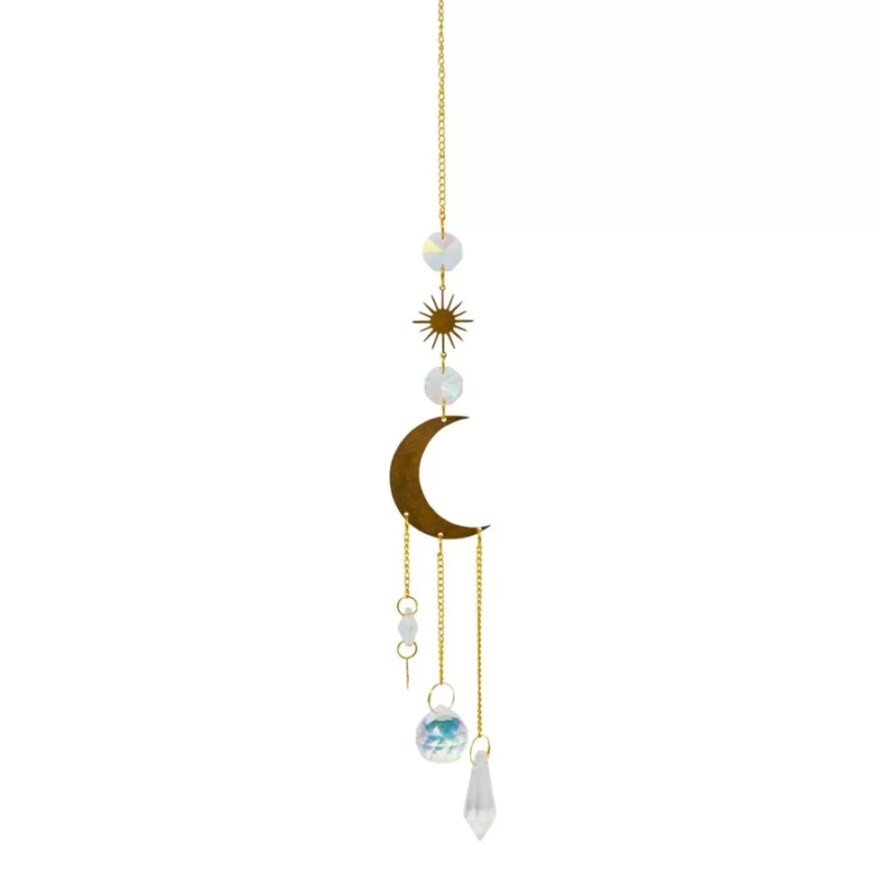 Decorative Objects*Nostalgia Import Suncatcher - Moon Pendant