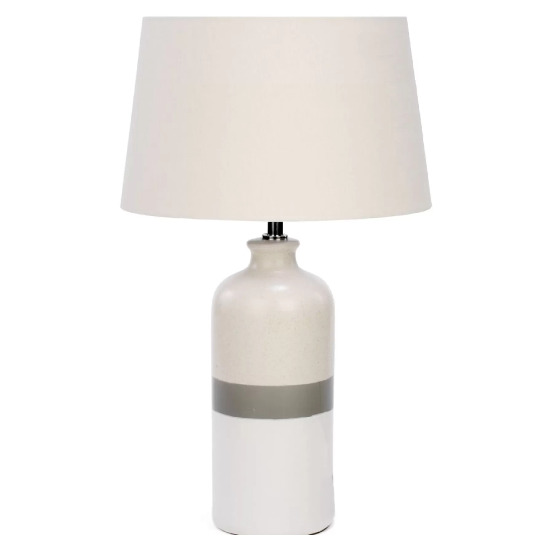 Luminaires*Attitudes Import 2 Table Lamp - Base With Gray Stripe