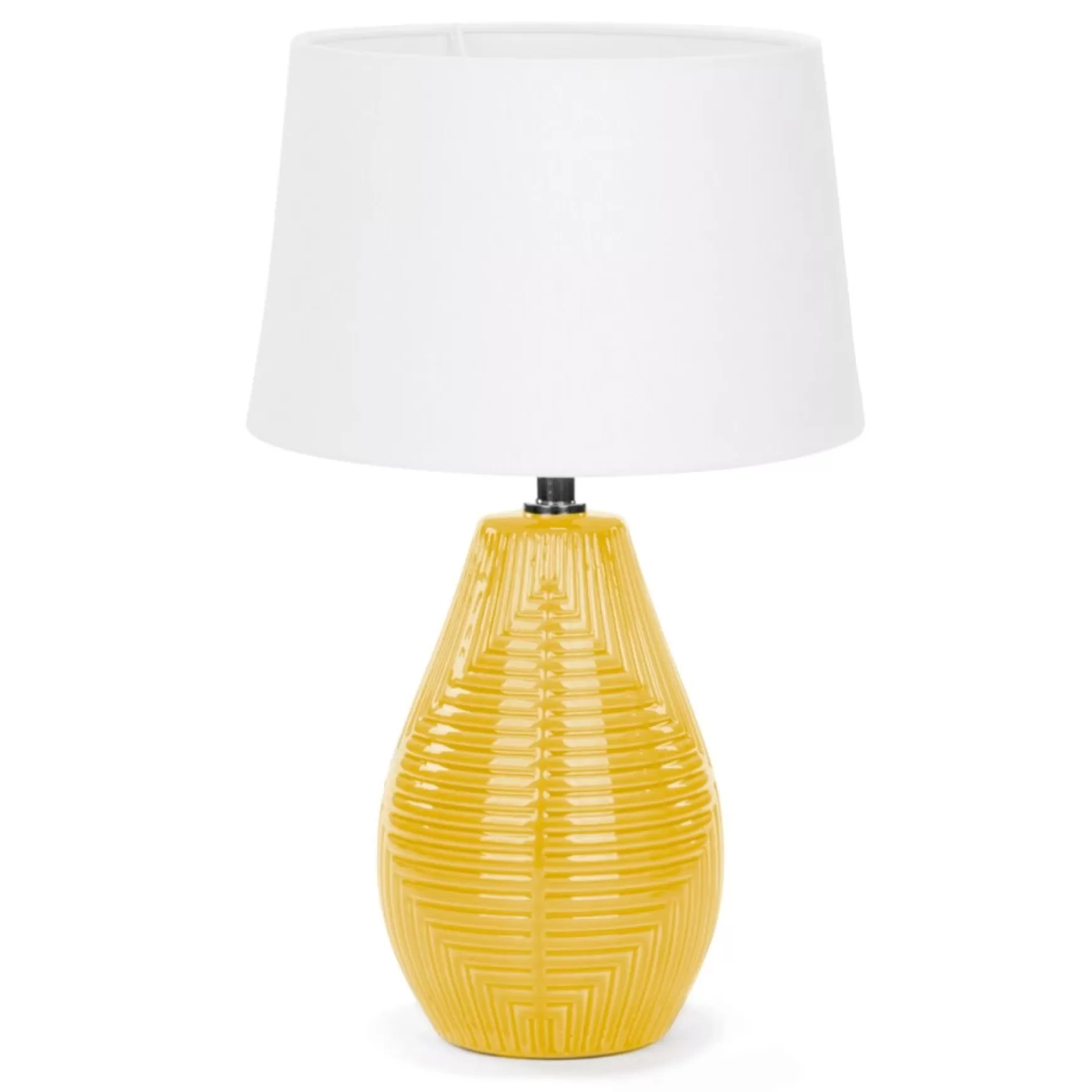 Luminaires*Attitudes Import 2 Textured Base Table Lamp - Yellow