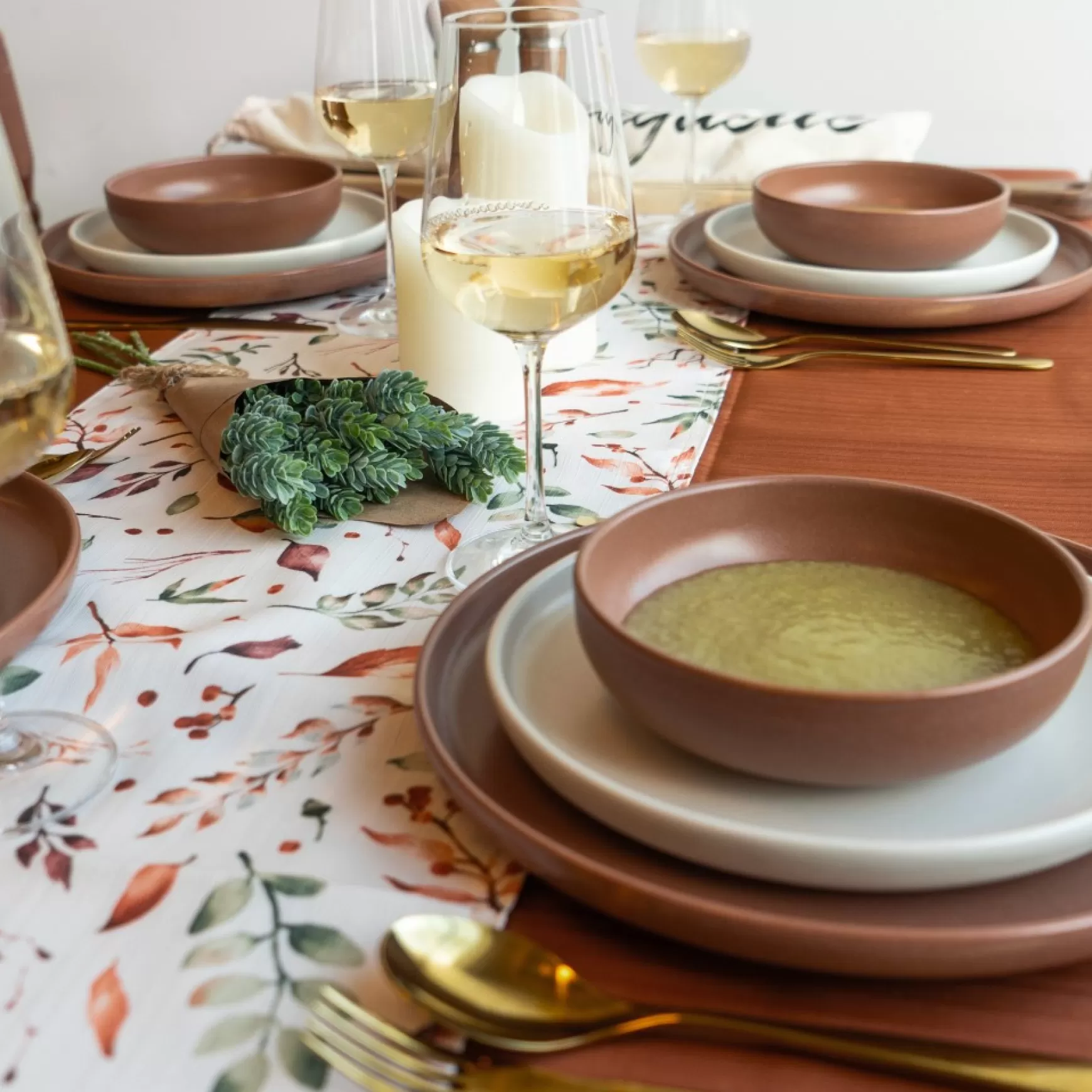 Tablecloths, Placemats & Napkins*Safdie & Co Textured Fabric Tablecloth - Camel