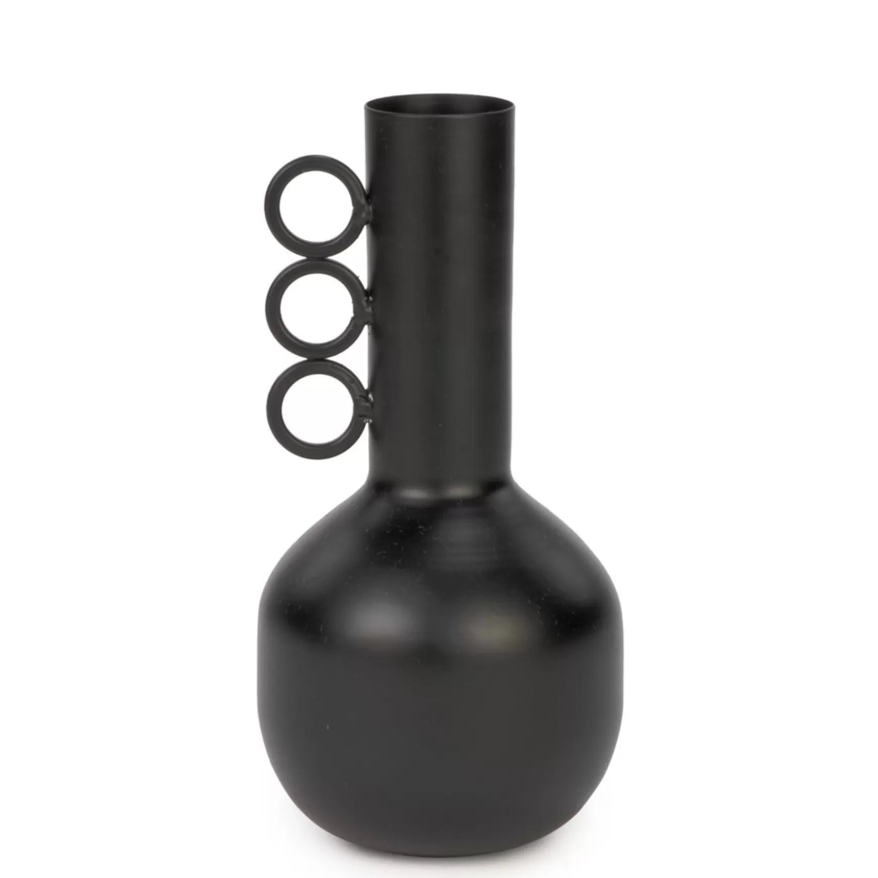 Vases & Pots*Attitudes Import Vase With 3 Handles - Black