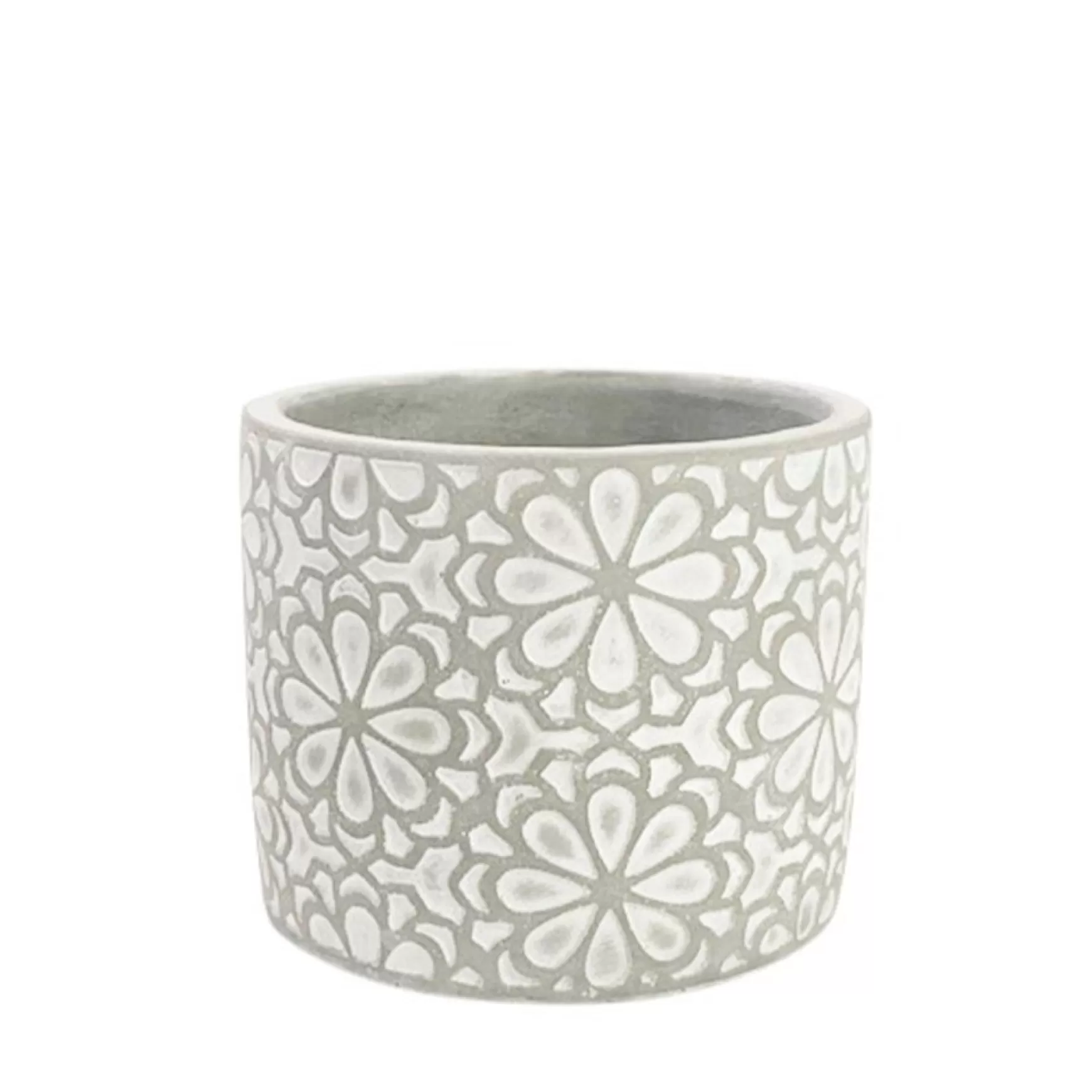 Vases & Pots*Nostalgia Import Vase With Flower Pattern - Cayenne